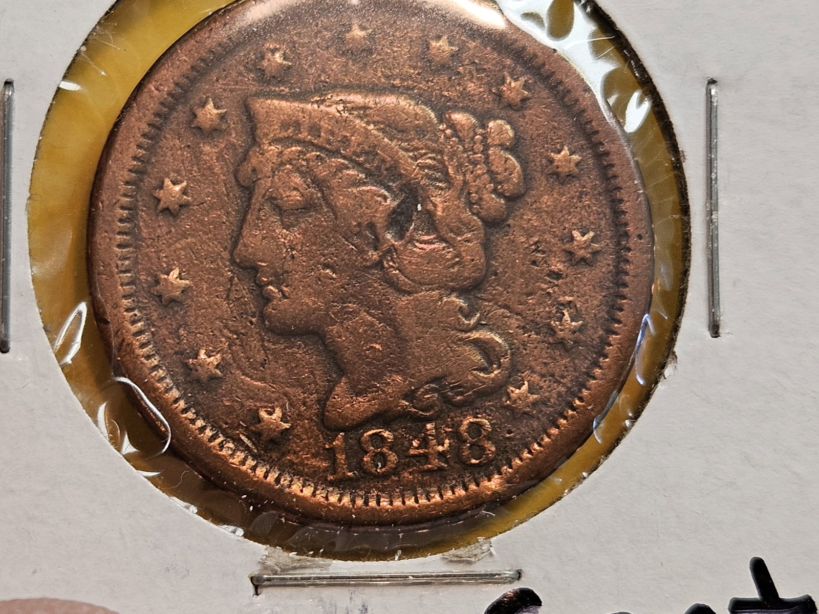 Three Braided Hair Large cents - 4