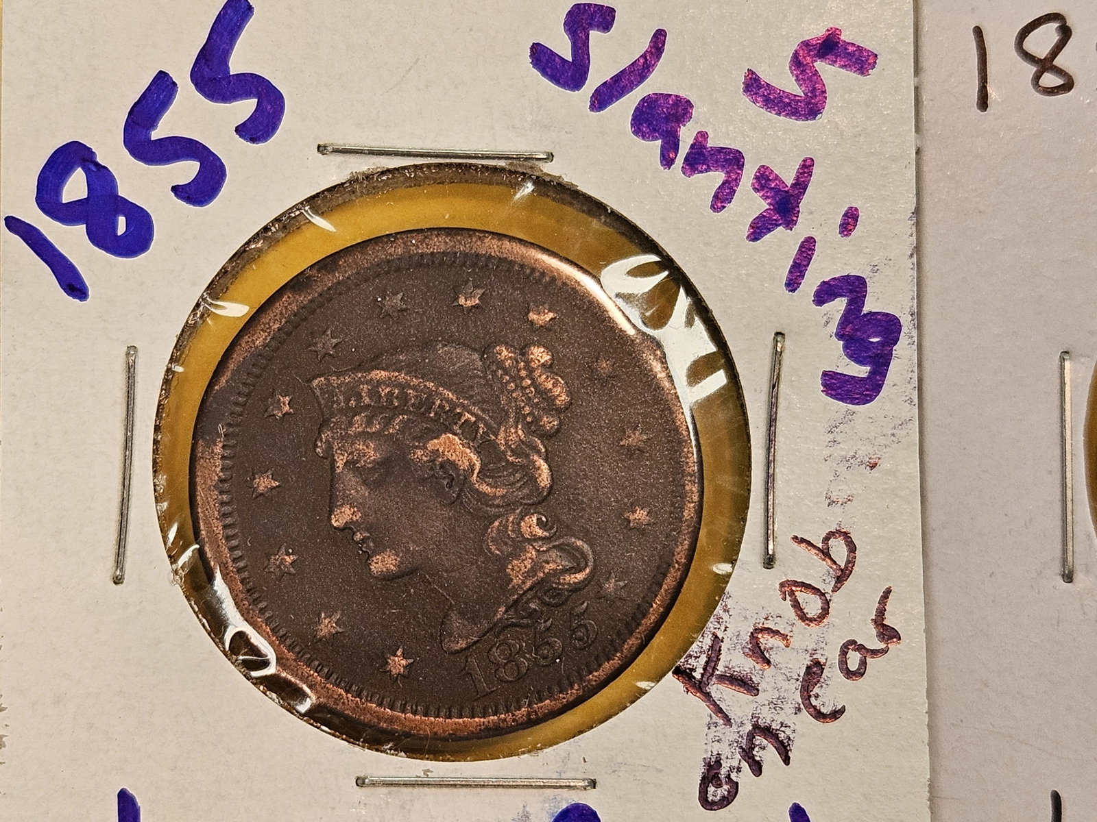 Three Braided Hair Large cents - 2