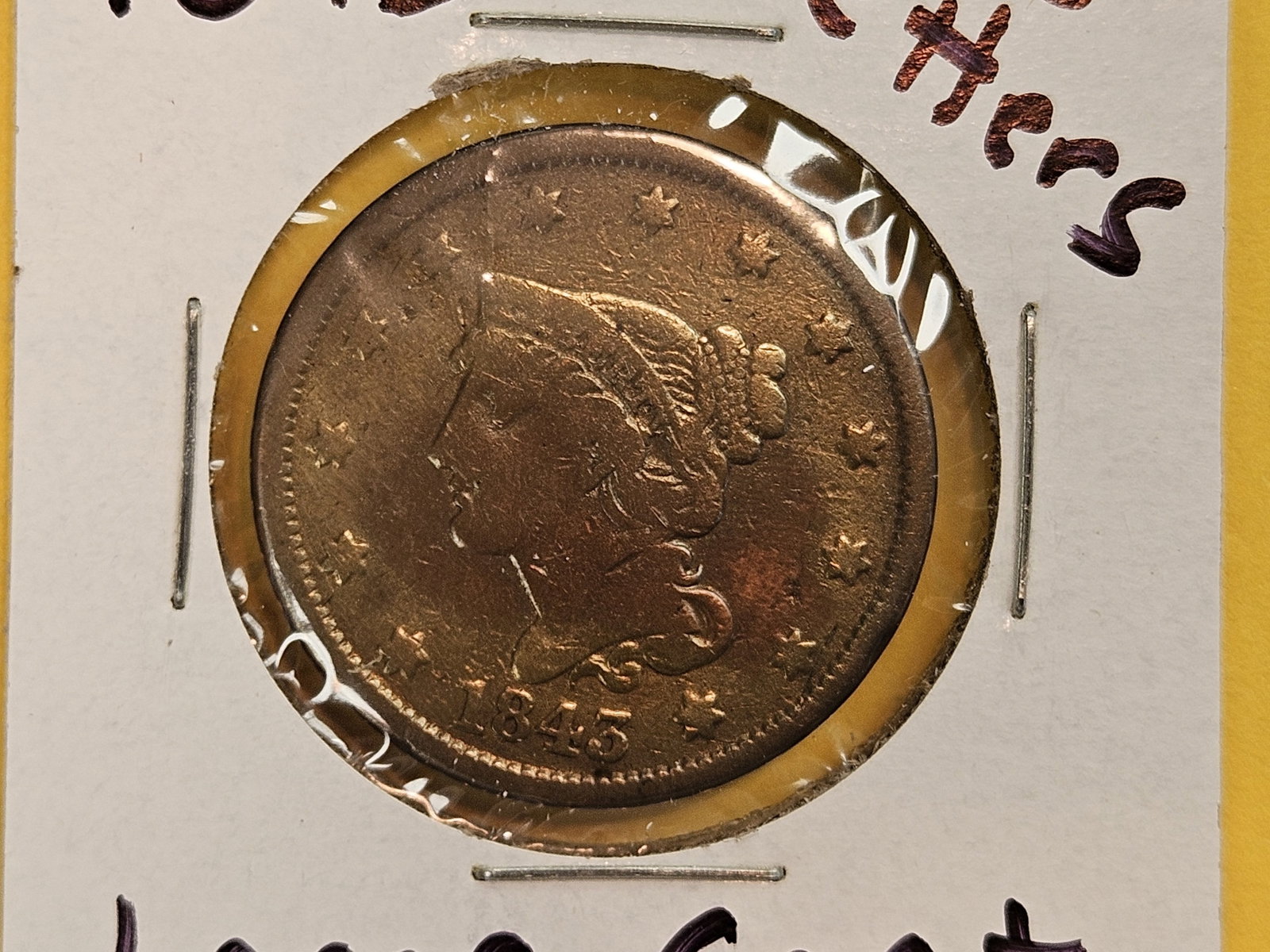 Three Braided Hair Large cents - 6