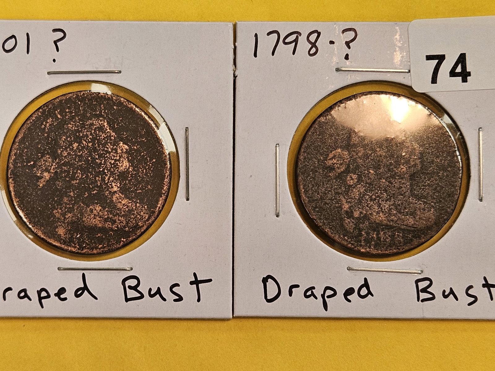 Two Draped Bust Large Cents - 2