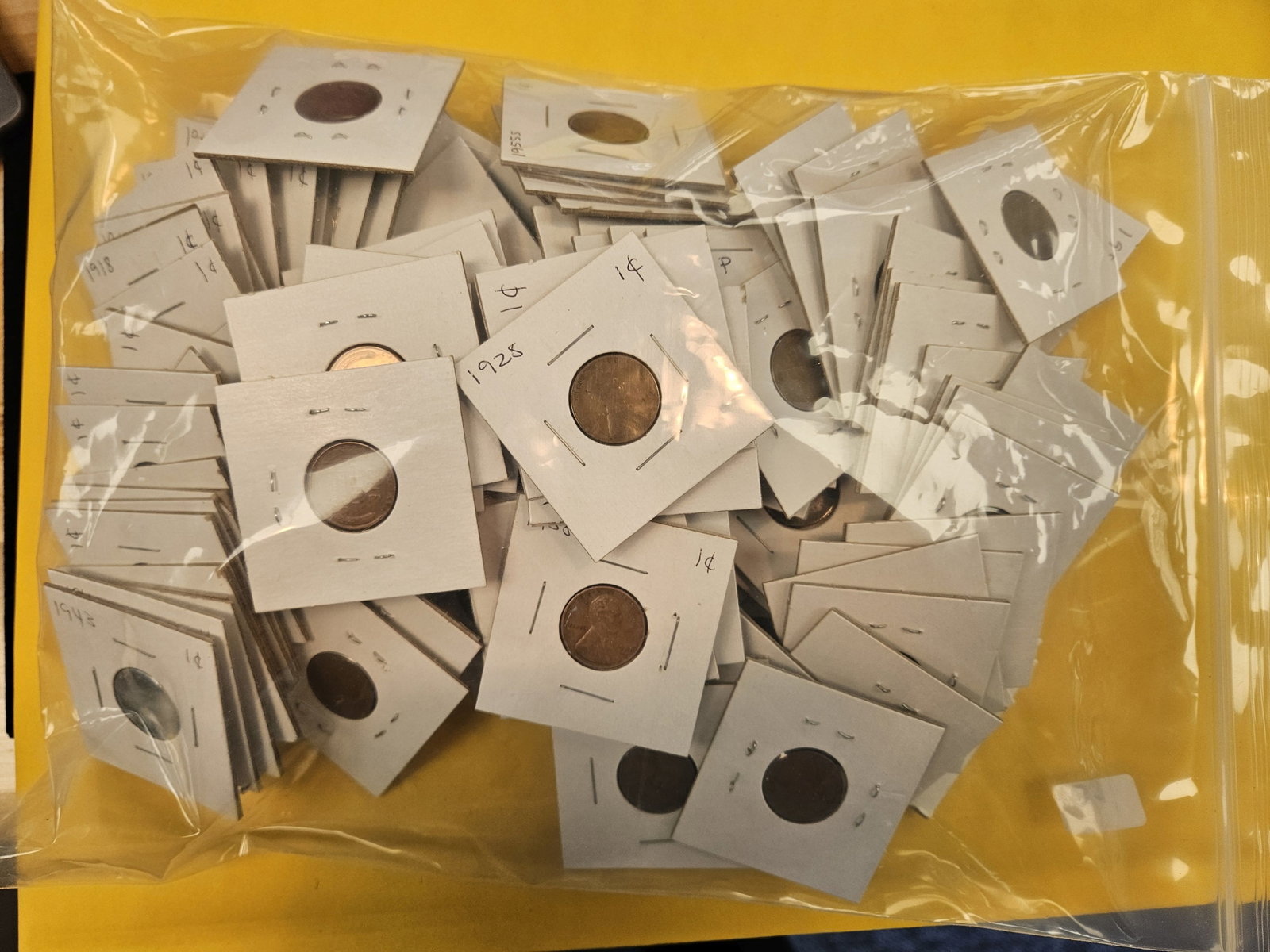 Over ONE HUNDRED Wheat cents - 2