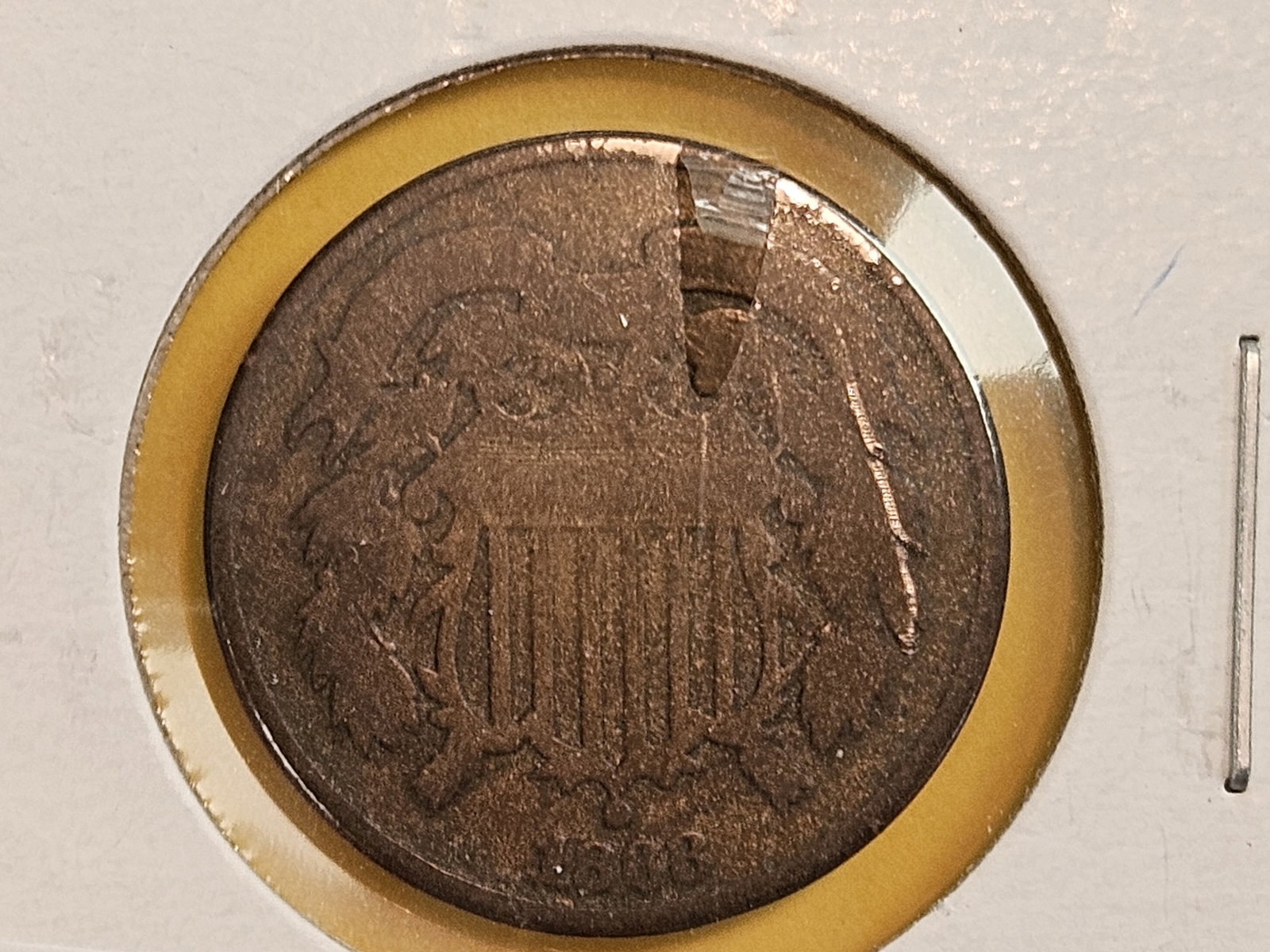 1868 and 1865 Two Cent Pieces - 2