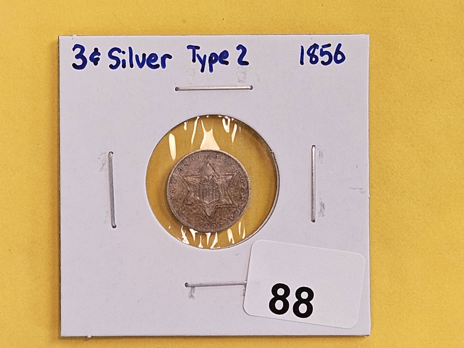 1856 Three Cent Silver Trime - 2