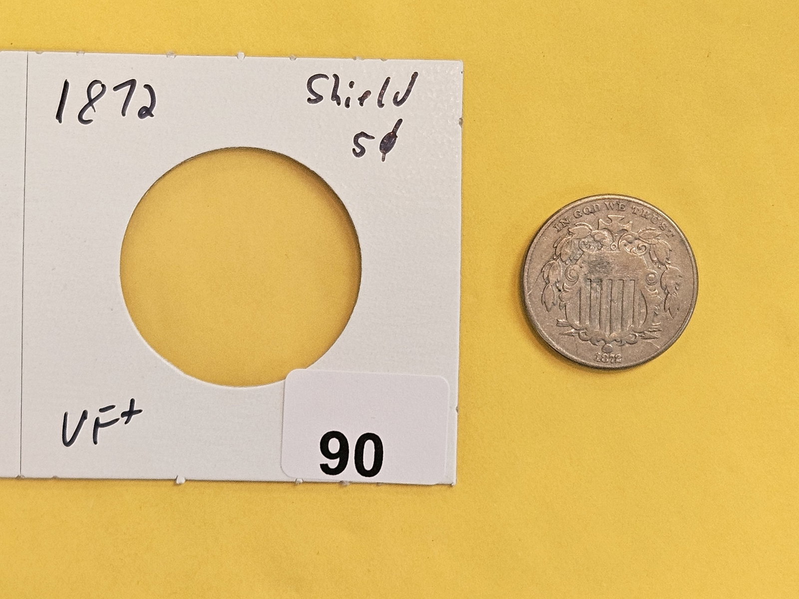 Better date 1872 Shield Nickel - 2