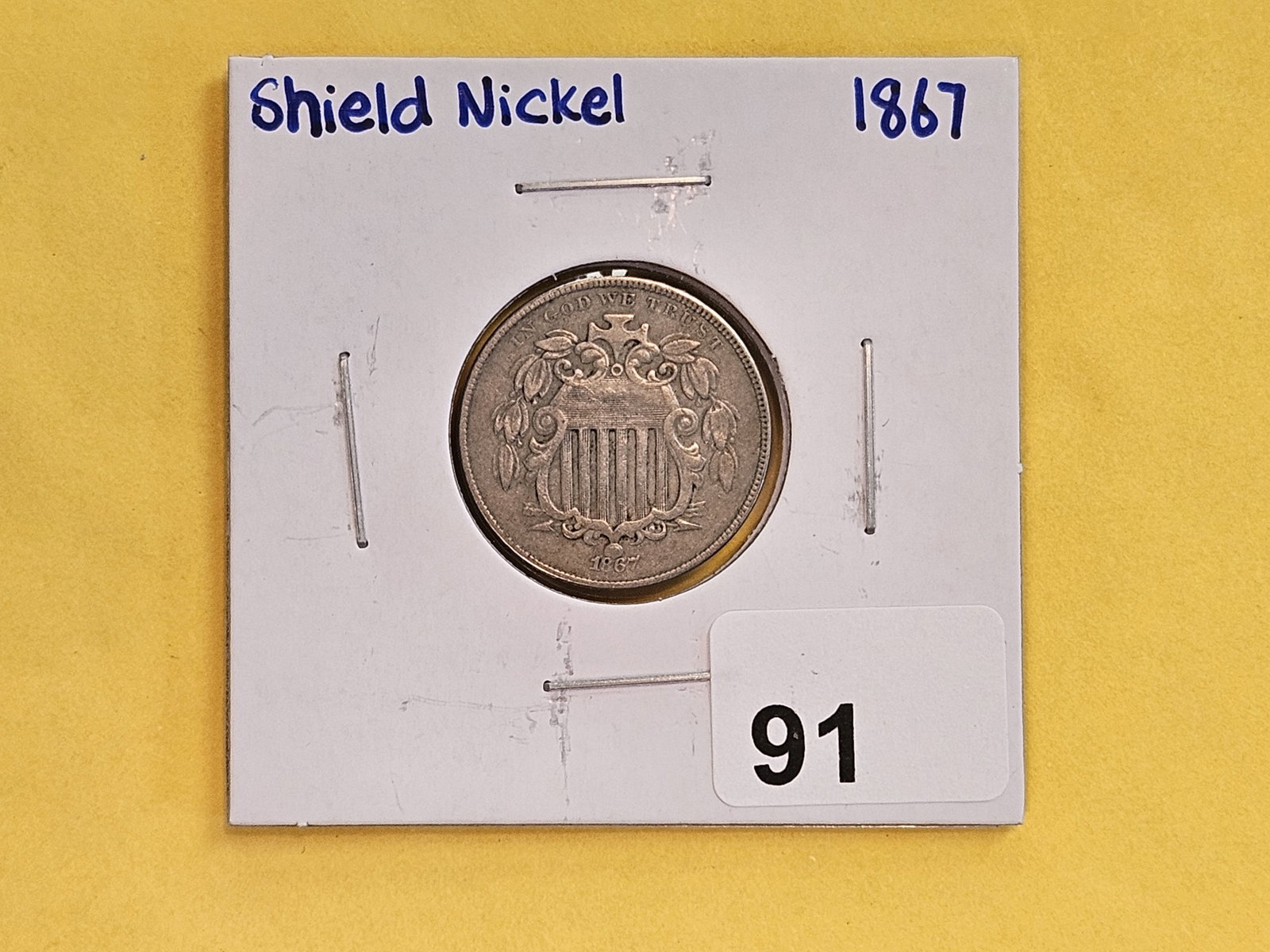 1867 Shield Nickel - 2