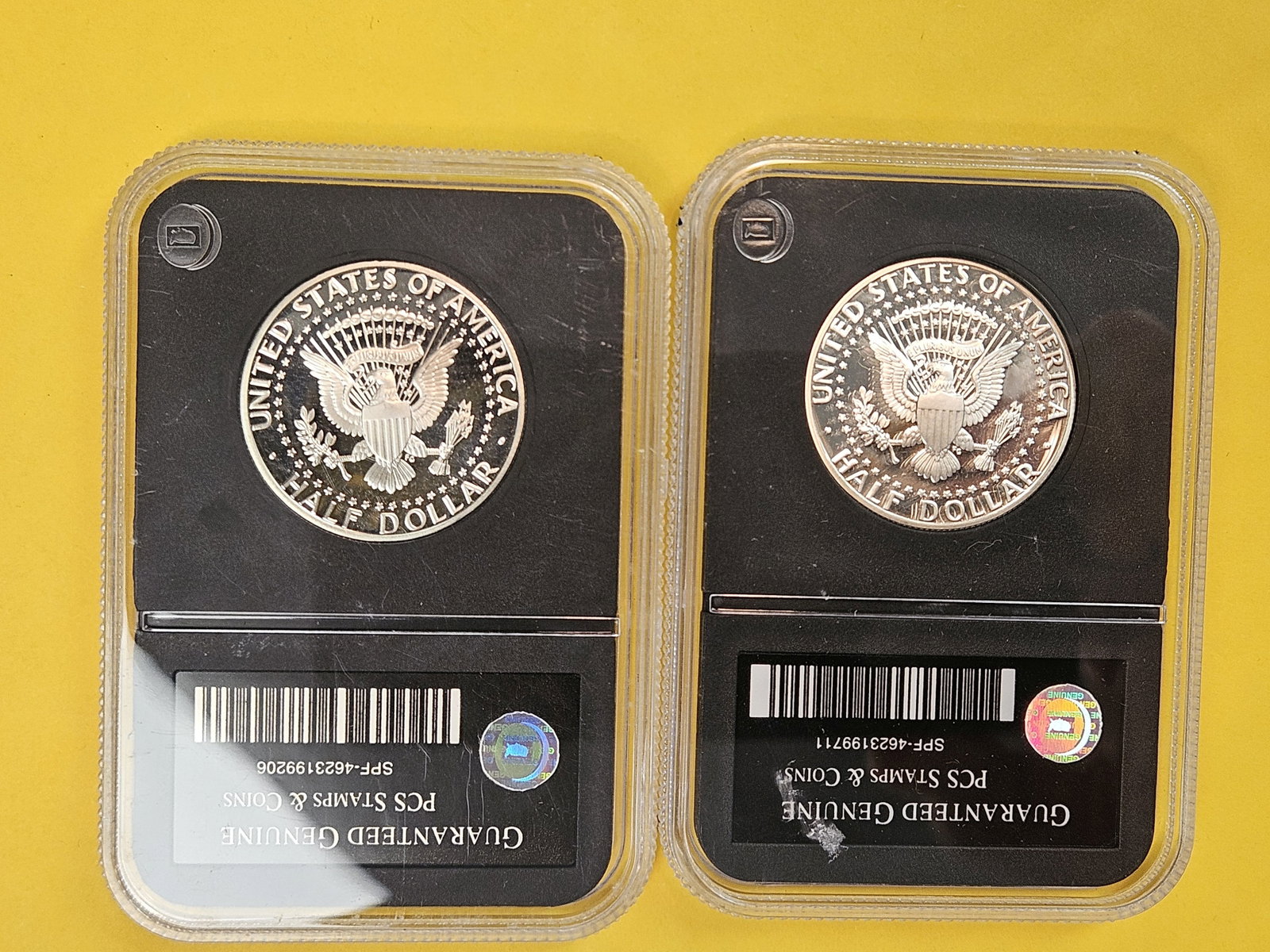 1992-S and 1997-S GEM Proof Deep Cameo Silver Kennedy Half Dollars - 2