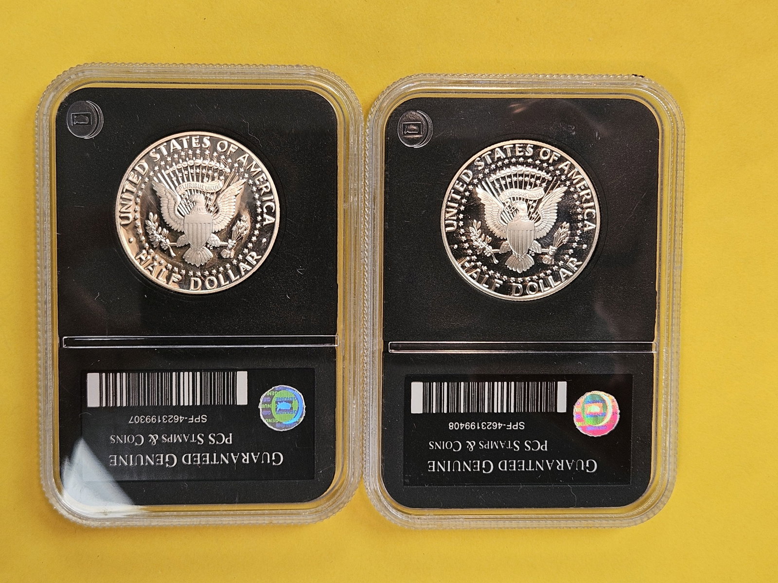1993-S and 1994-S GEM Proof Deep Cameo Silver Kennedy Half Dollars - 2