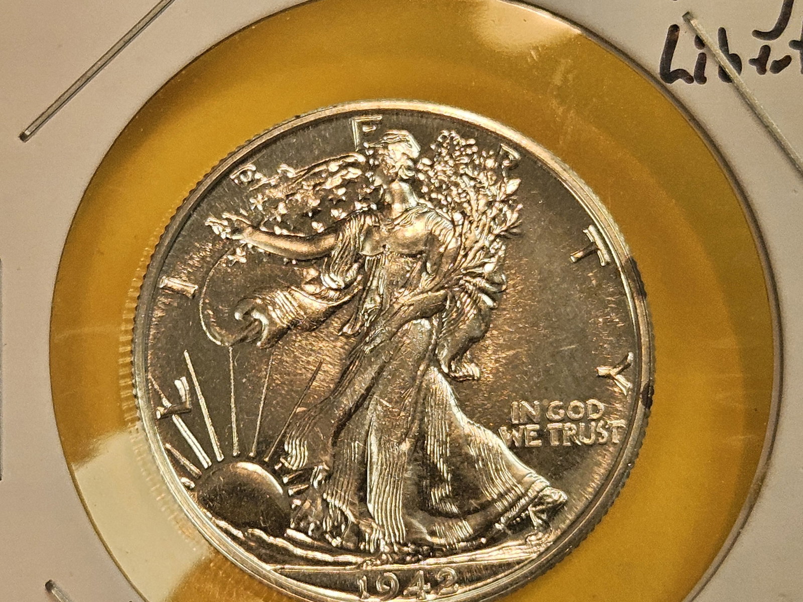 *** GEM! Proof 1942 Walking Liberty Silver Half Dollar *** - 6