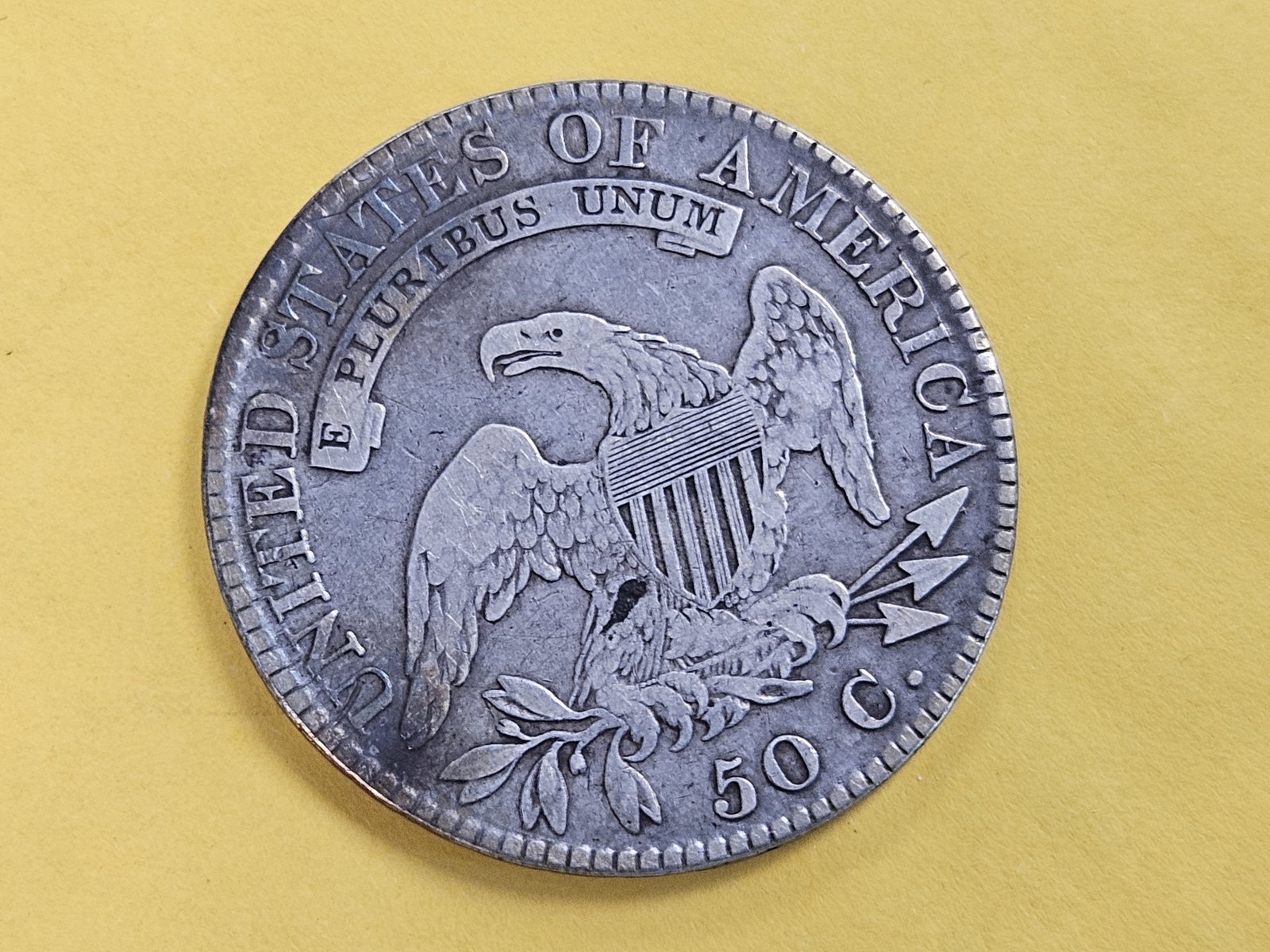 1821 Capped Bust Half Dollar in Fine plus - 4