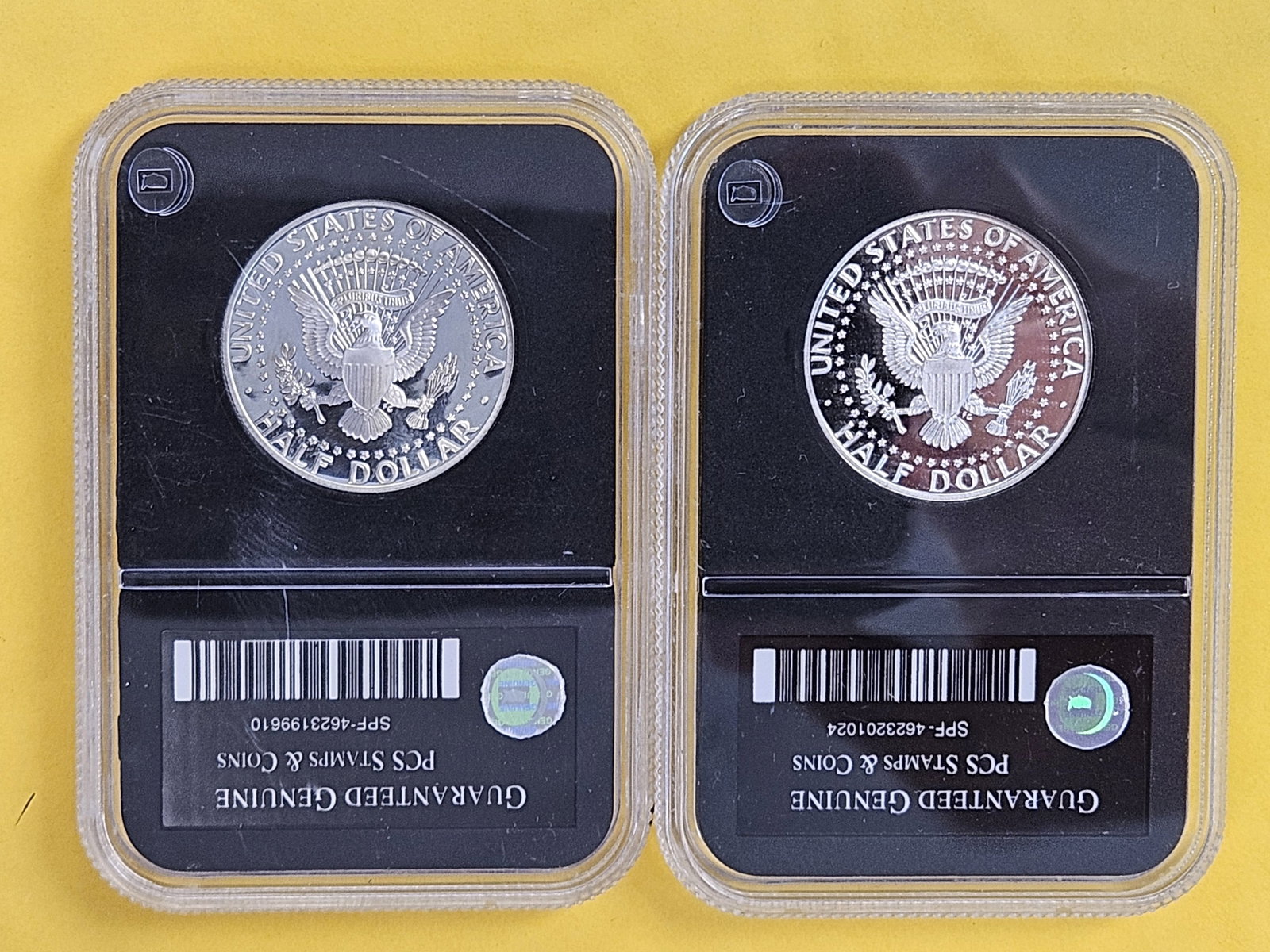 Two GEM Proof Deep Cameo Kennedy Silver Half Dollars - 2