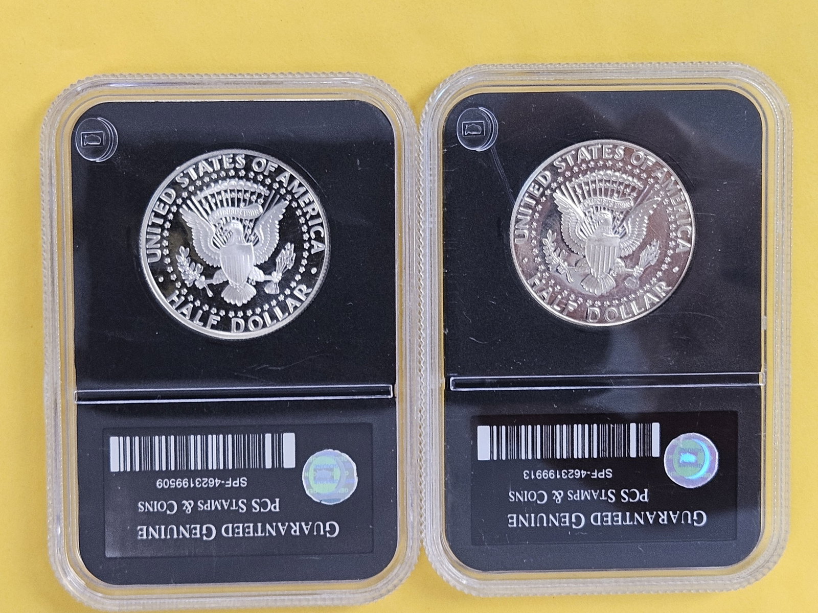 Two GEM Proof Deep Cameo Kennedy Silver Half Dollars - 2