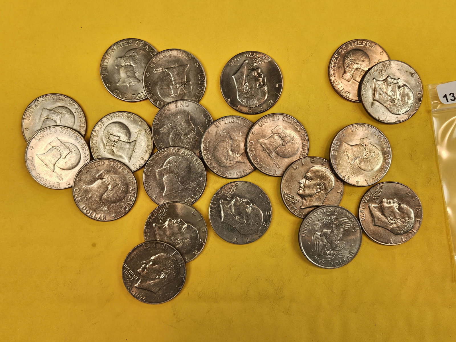 Twenty Eisenhower Dollars (1 of 2)