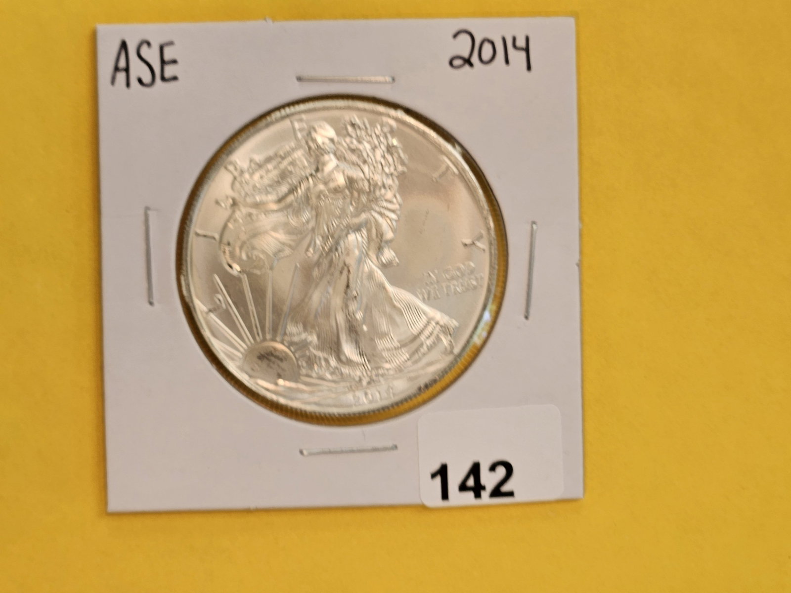 GEM Brilliant Uncirculated 2014 American Silver Eagle: Roll Fresh