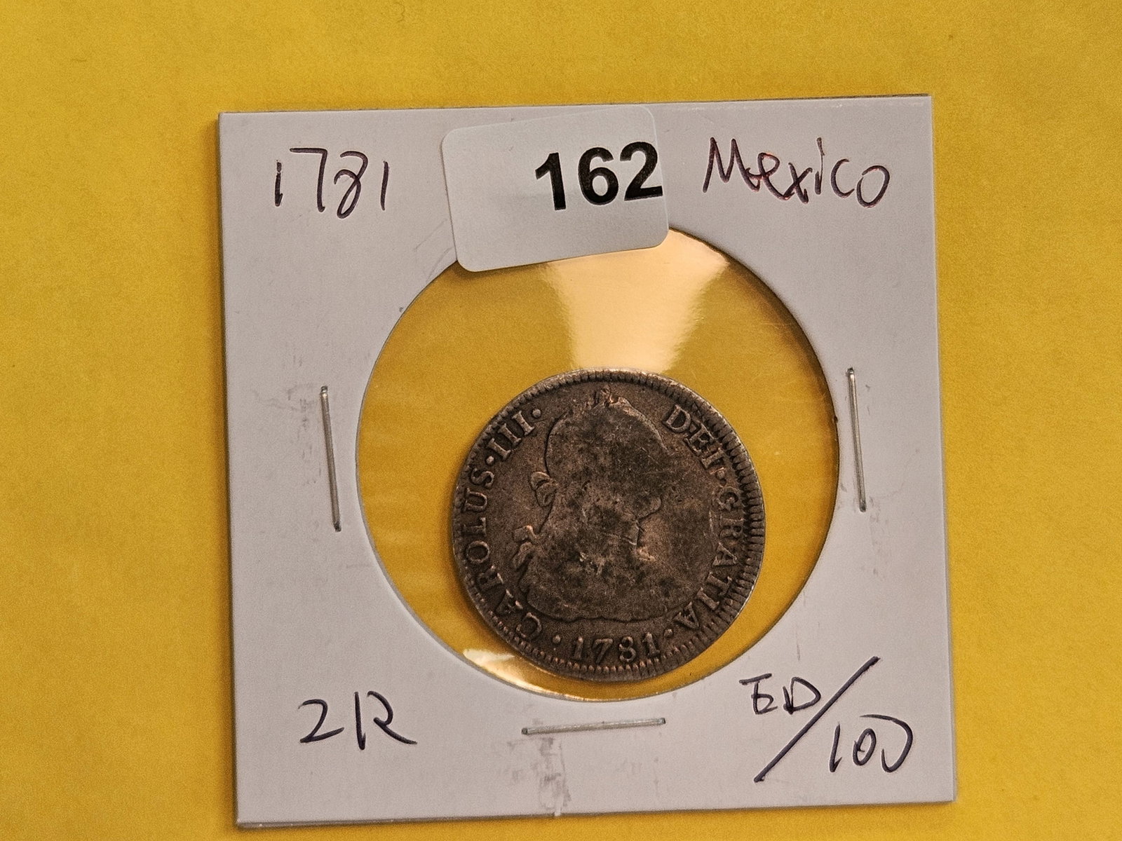 1781 Mexico silver 2 reals - 2