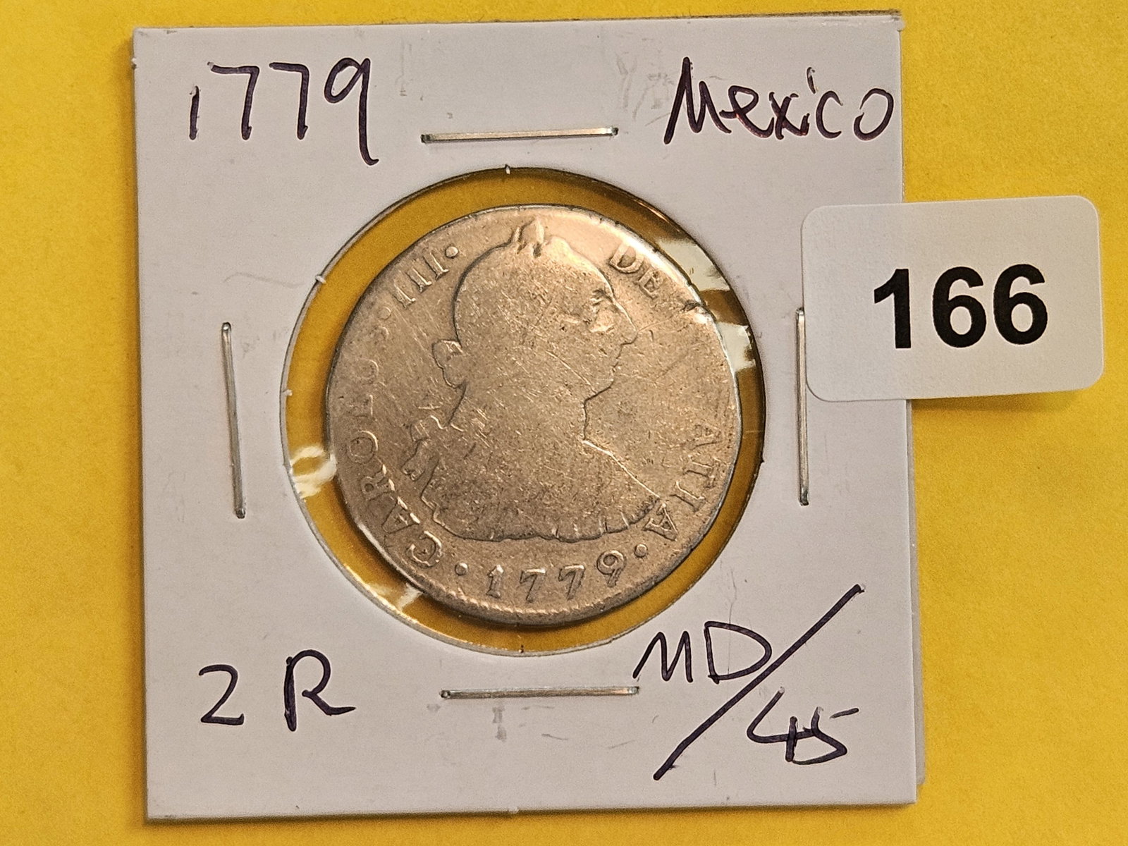 1779 Mexico silver 2 reals - 2