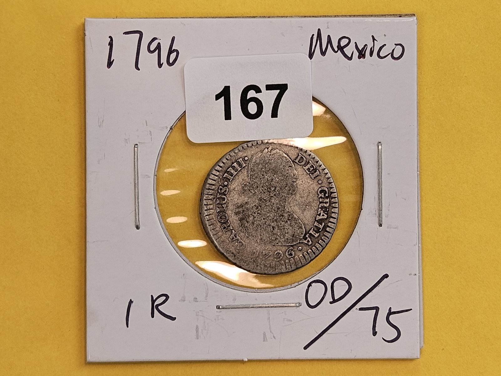 1796 Mexico silver real - 2
