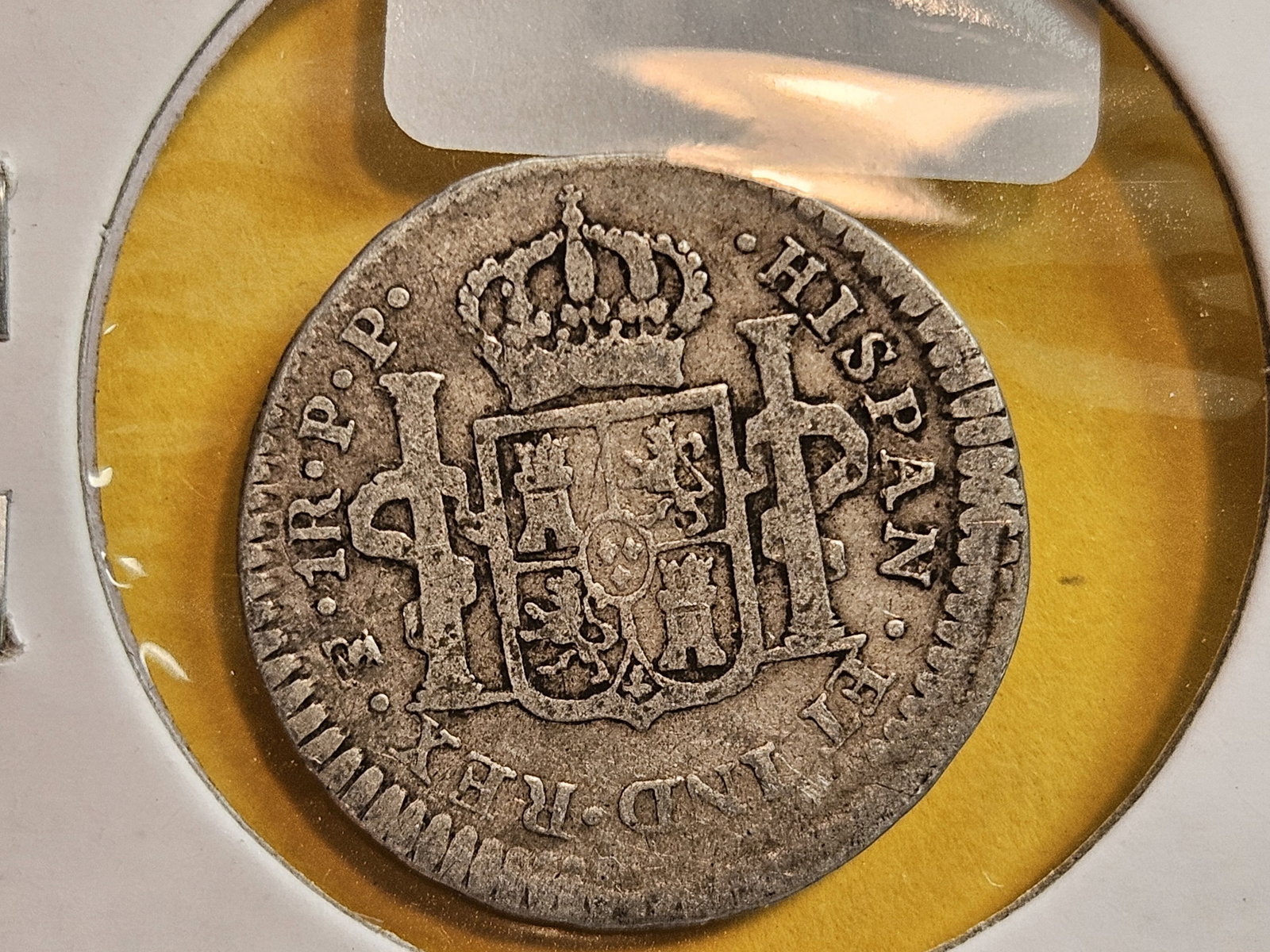 1796 Mexico silver real - 3