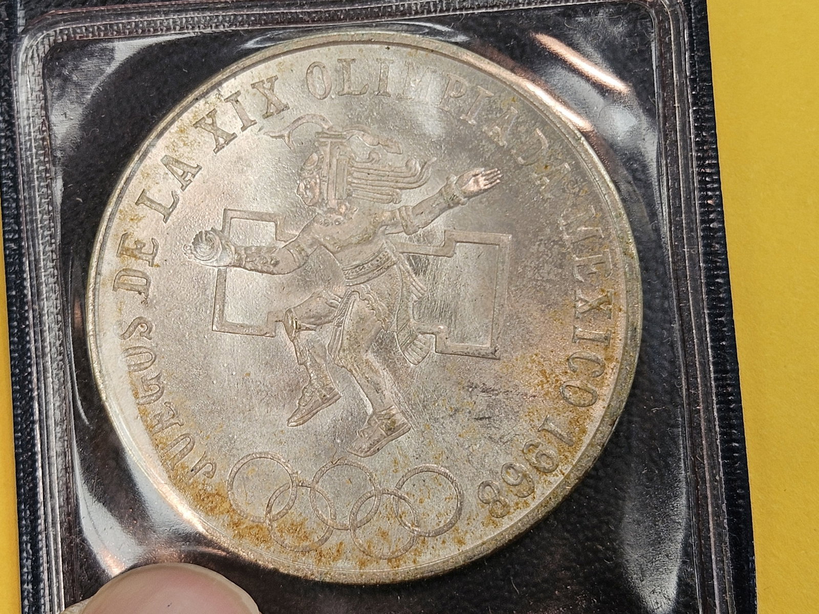 Choice Brilliant Uncirculated 1964 Mexico silver 25 pesos - 4