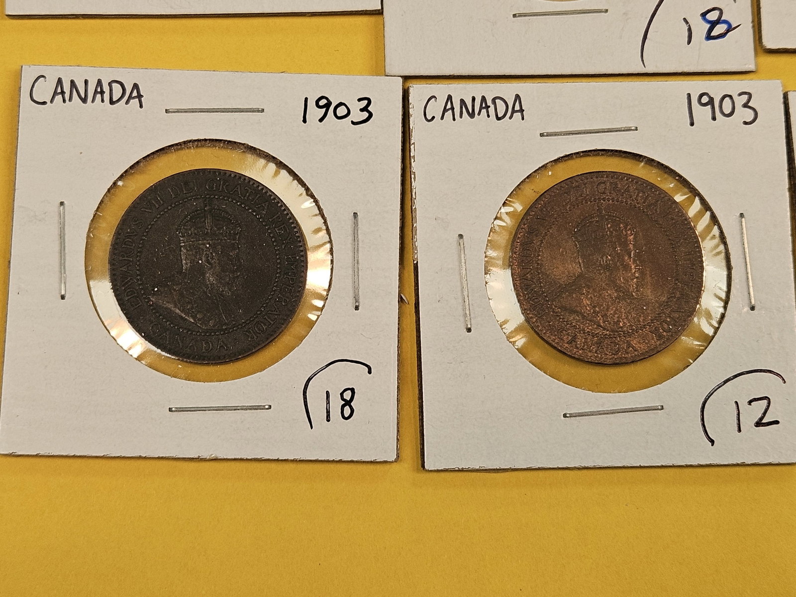 Fifteen better grade Canadian Large Cents - 8