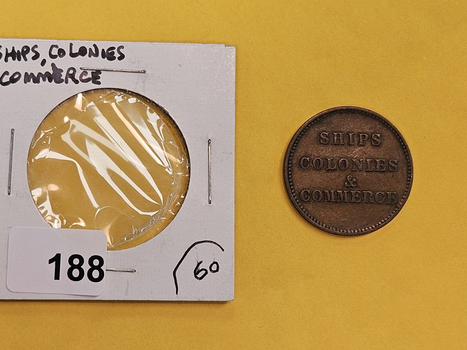 Ships, Colonies & Commerce Copper Token - 2