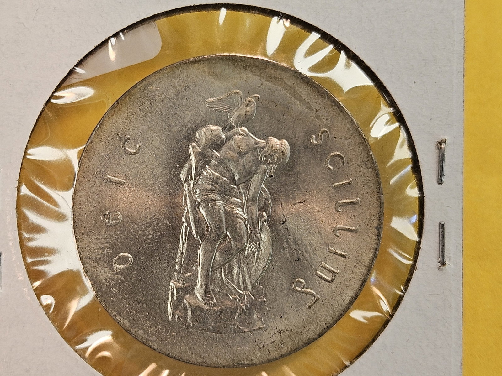 Choice Brilliant Uncirculated 1966 Ireland silver 10 schilling - 3