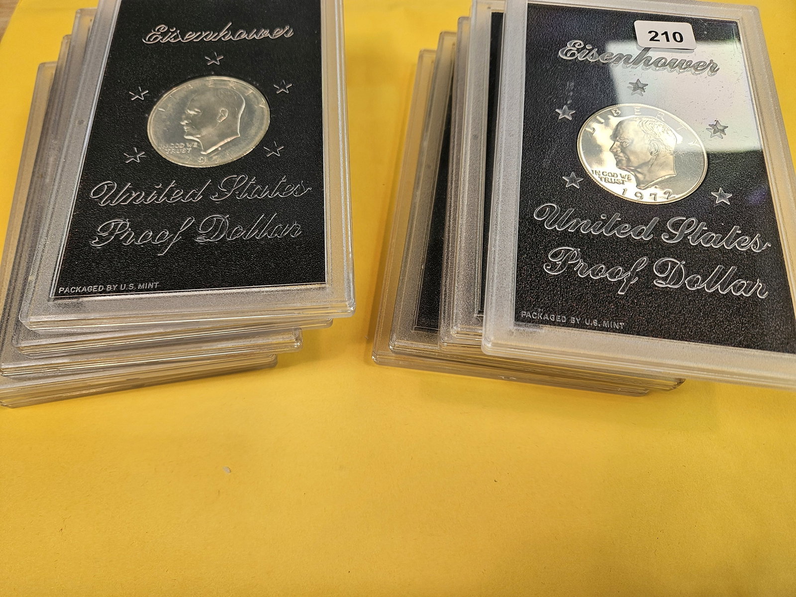TEN GEM Proof Silver Eisenhower Dollars - 2