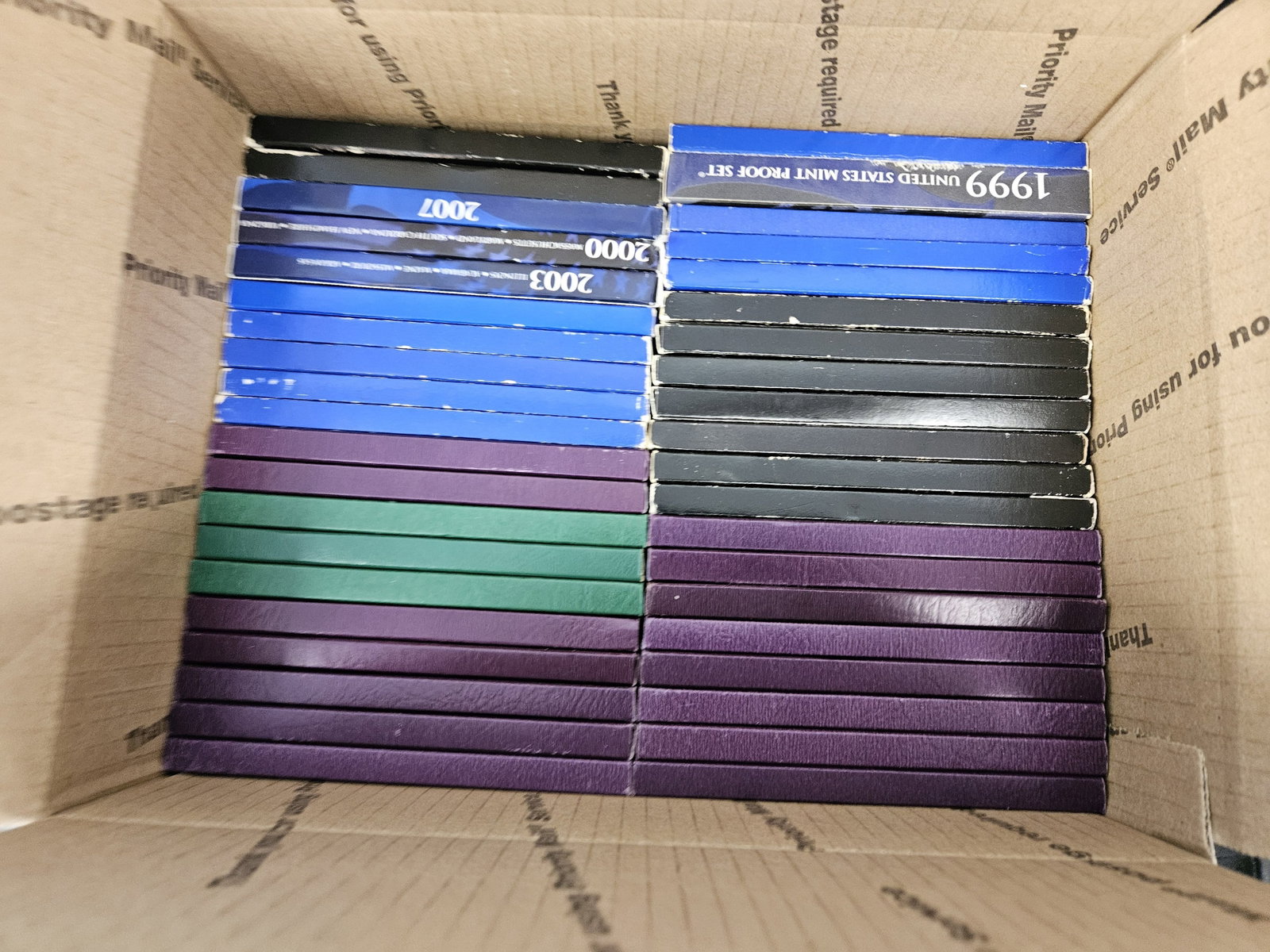 FORTY US Proof Sets: Ships separately in a Flat Rate Medium Box. No Combined shipping. All in OGP. Mixed. Duplicates