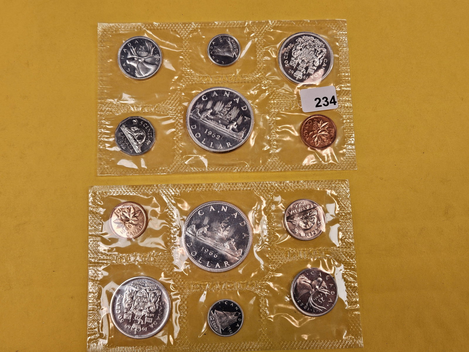 Two GEM Prooflike SILVER Canadian Coin Sets - 2