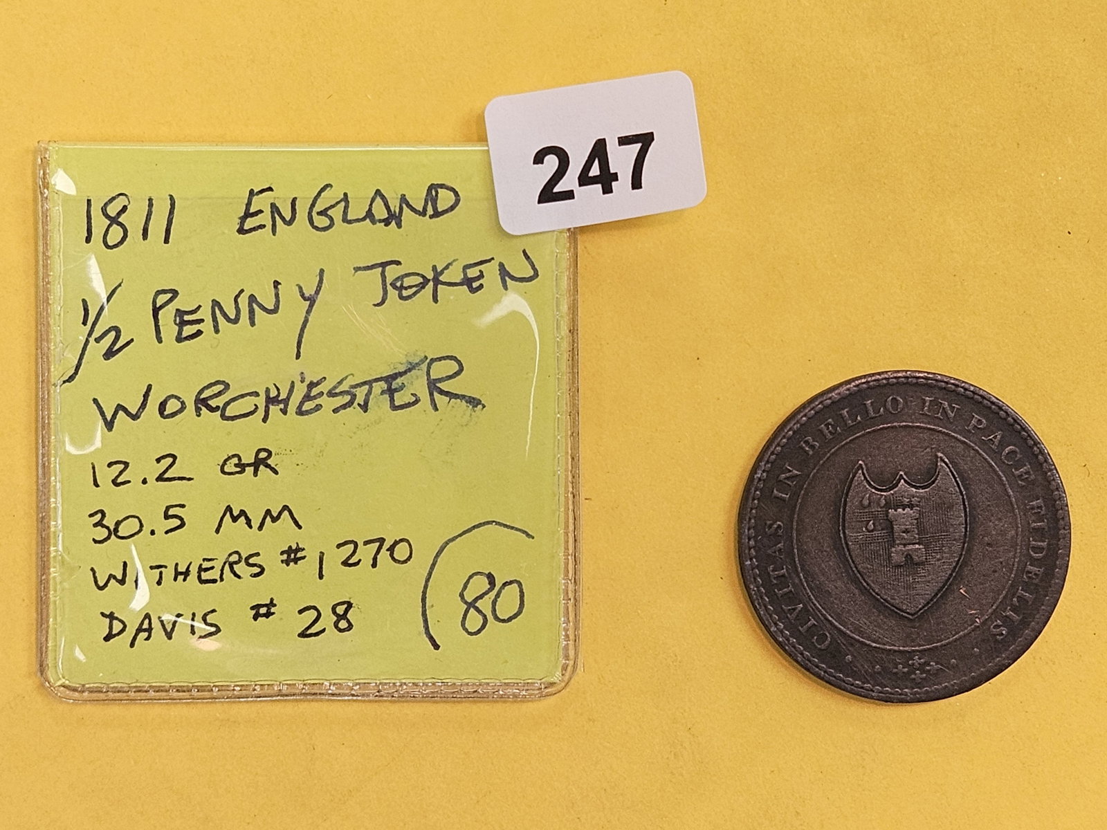 1811 England half-penny Token - 2