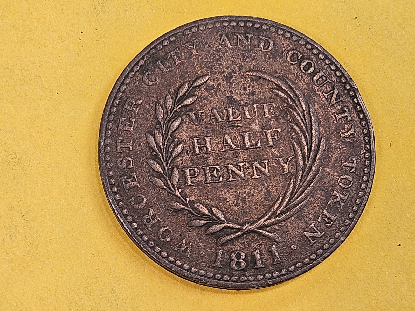 1811 England half-penny Token - 4
