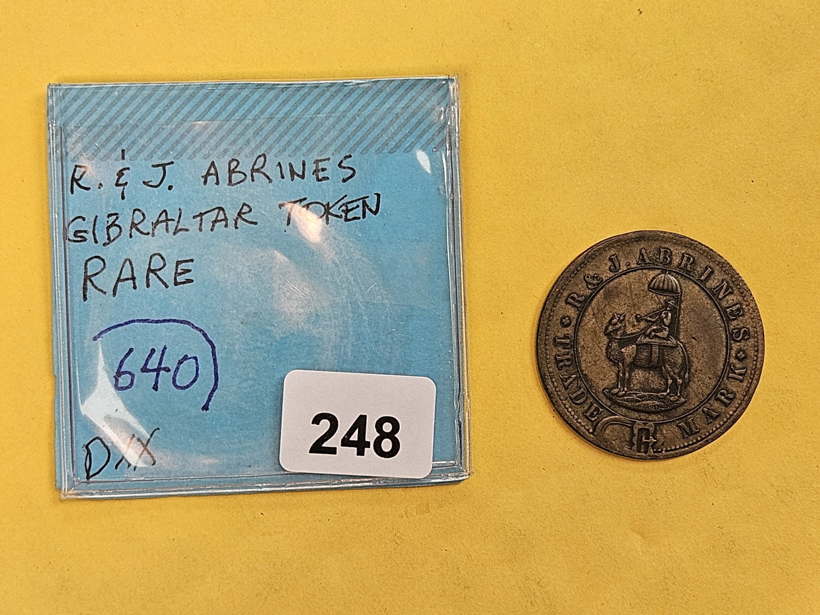 ** RARE ** R & J Abrines Gibraltar Merchant Token!! - 2
