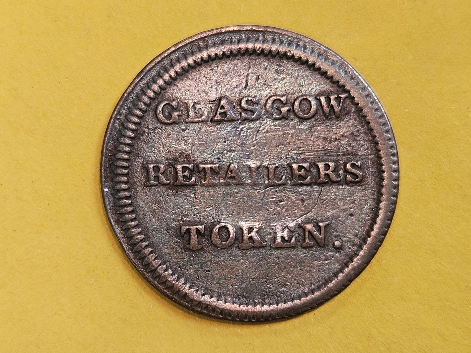 Rare 18th Century Scotland Retailer's Token - 4