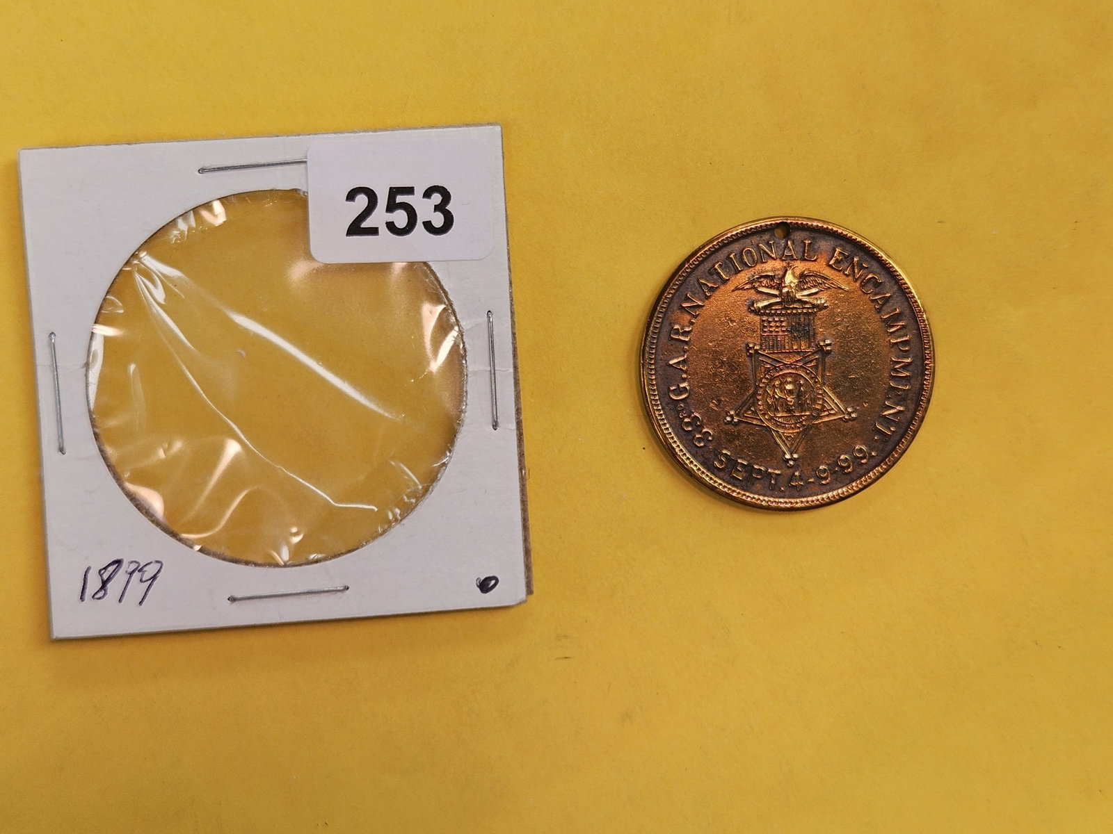 Rare 1899 Grand Army of the Confederacy National Encampment Medal - 2