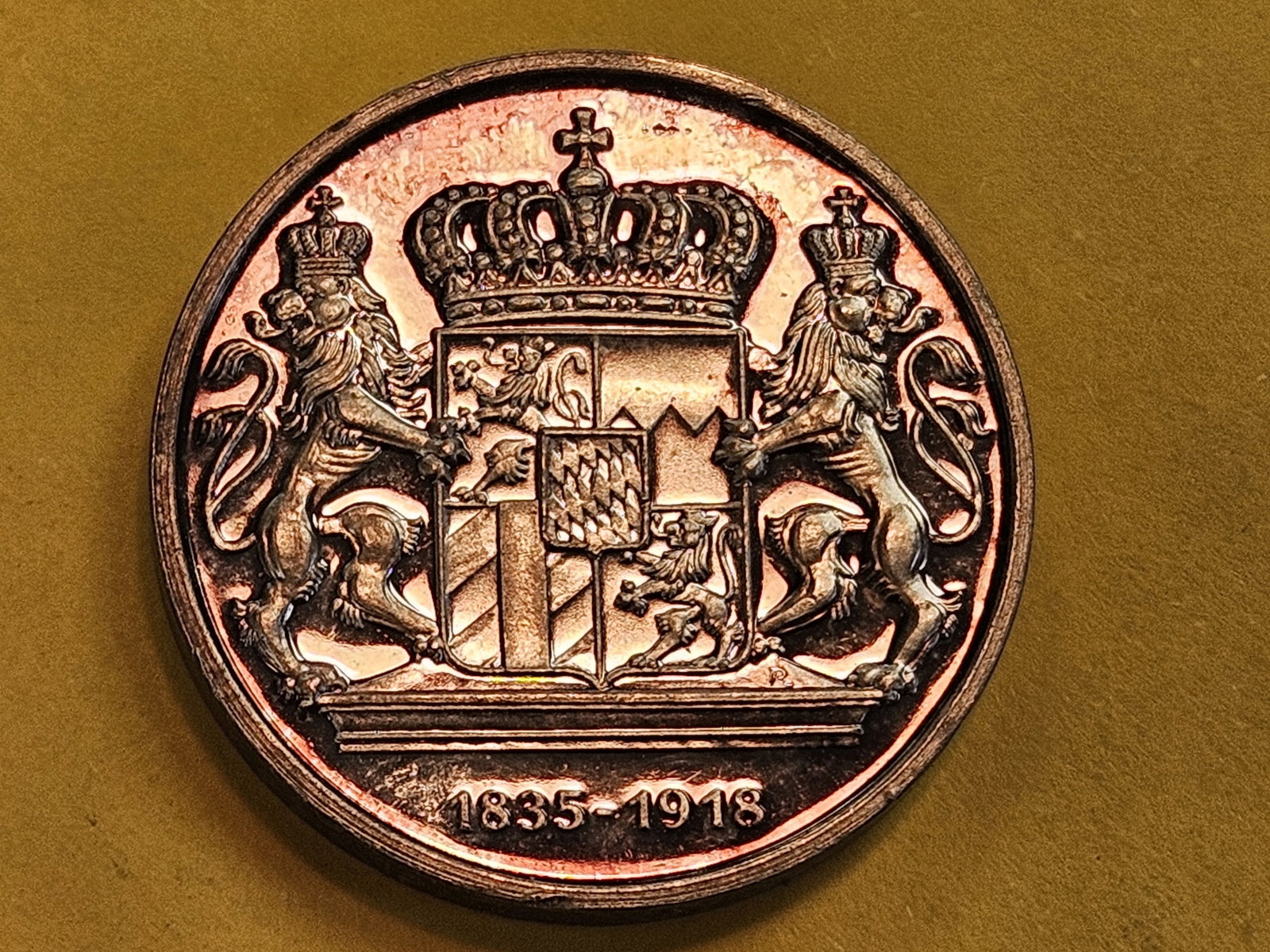 GEM Proof 1835 - 1915 Bavarian Medal - 4