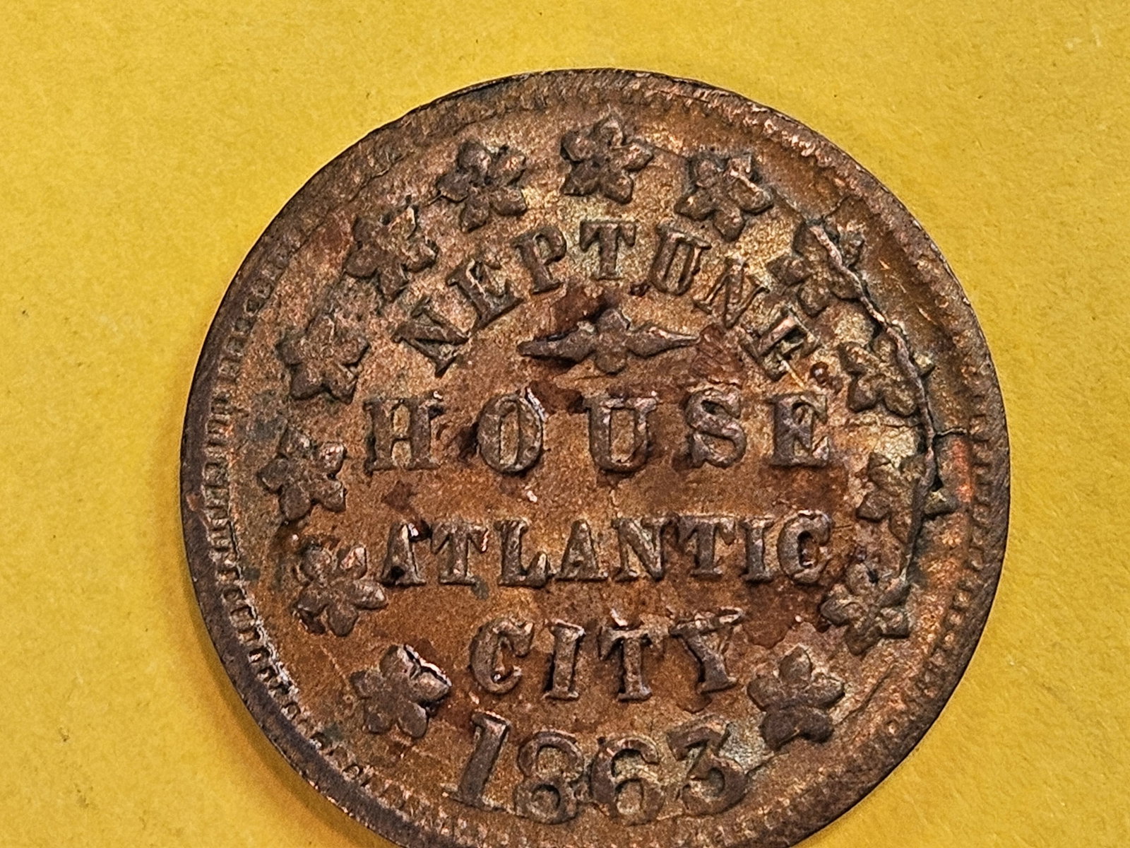1863 Civil War Token Merchant's Store Card - 3