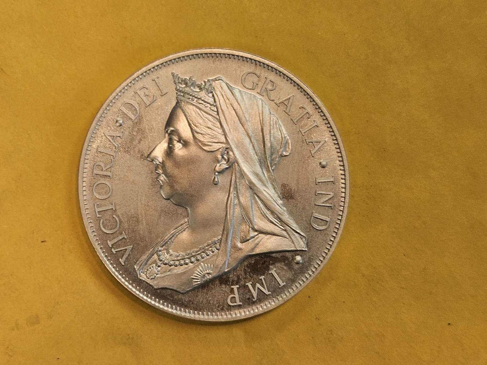 GEM! Victoria Silver Dollar - 5