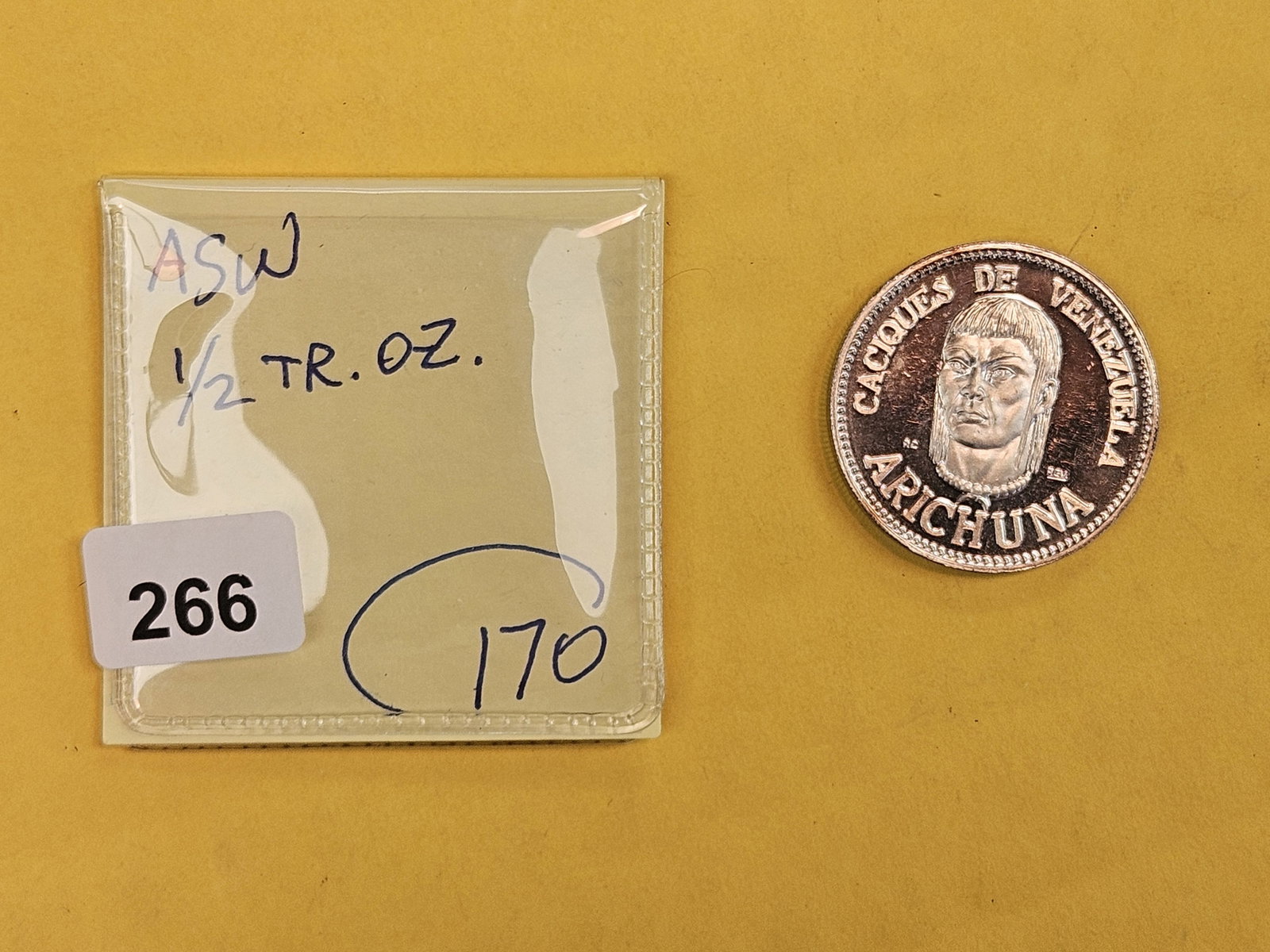 GEM Proof Deep Cameo Silver Medal from Venezuela - 2