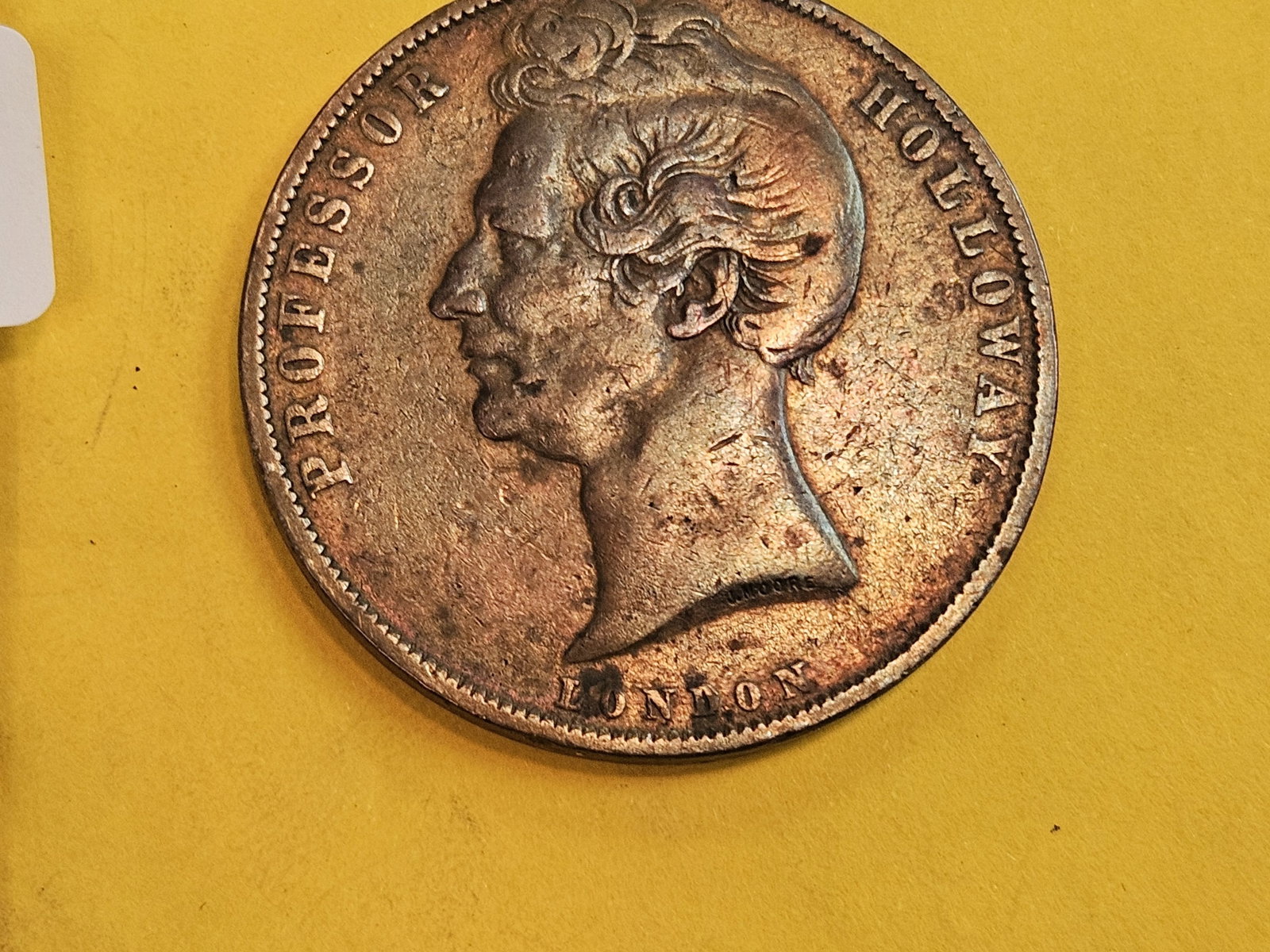 * Scarce! 1858 Australia Large Copper Merchant's Token - 3