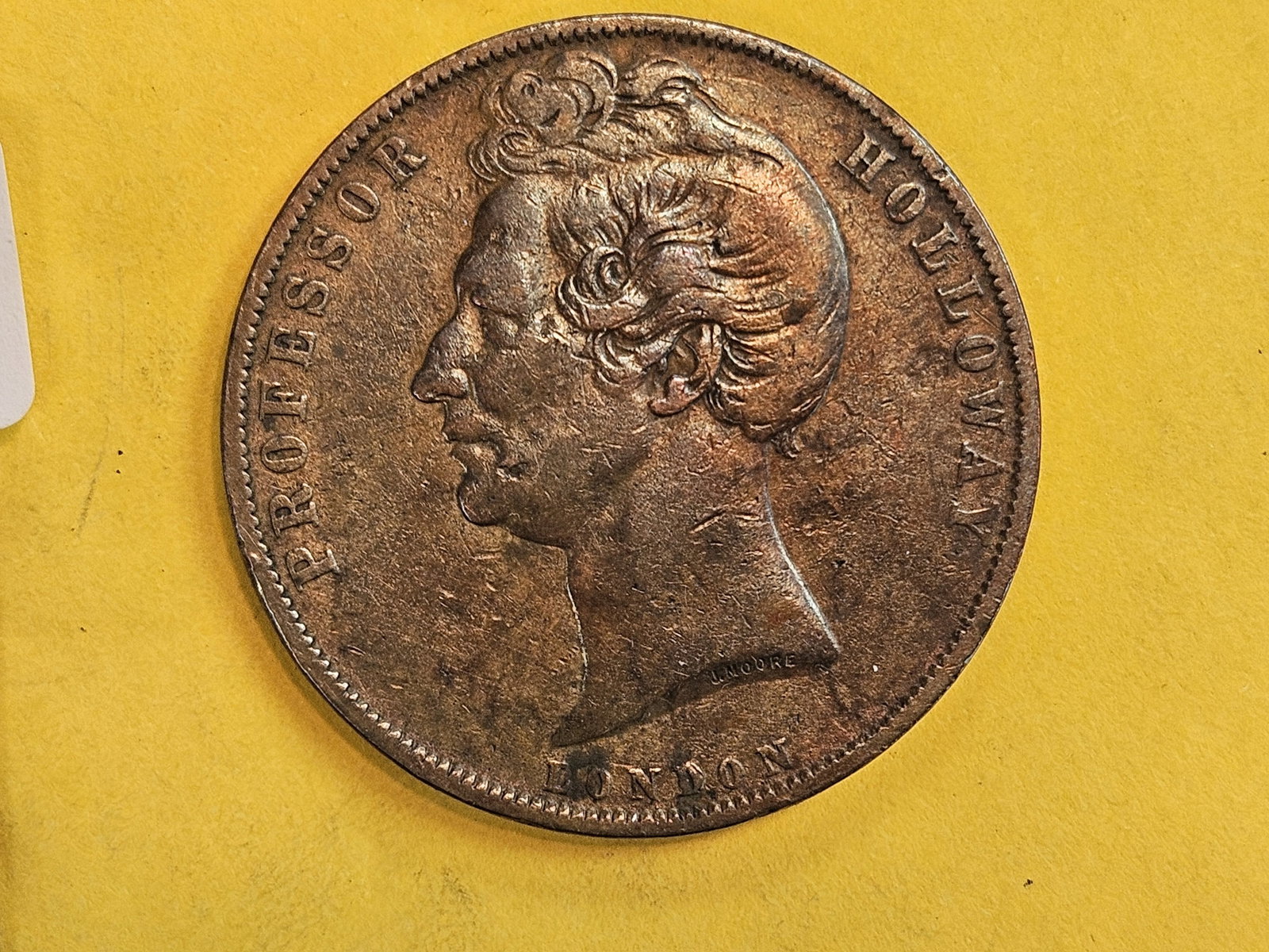 * Scarce! 1858 Australia Large Copper Merchant's Token - 4