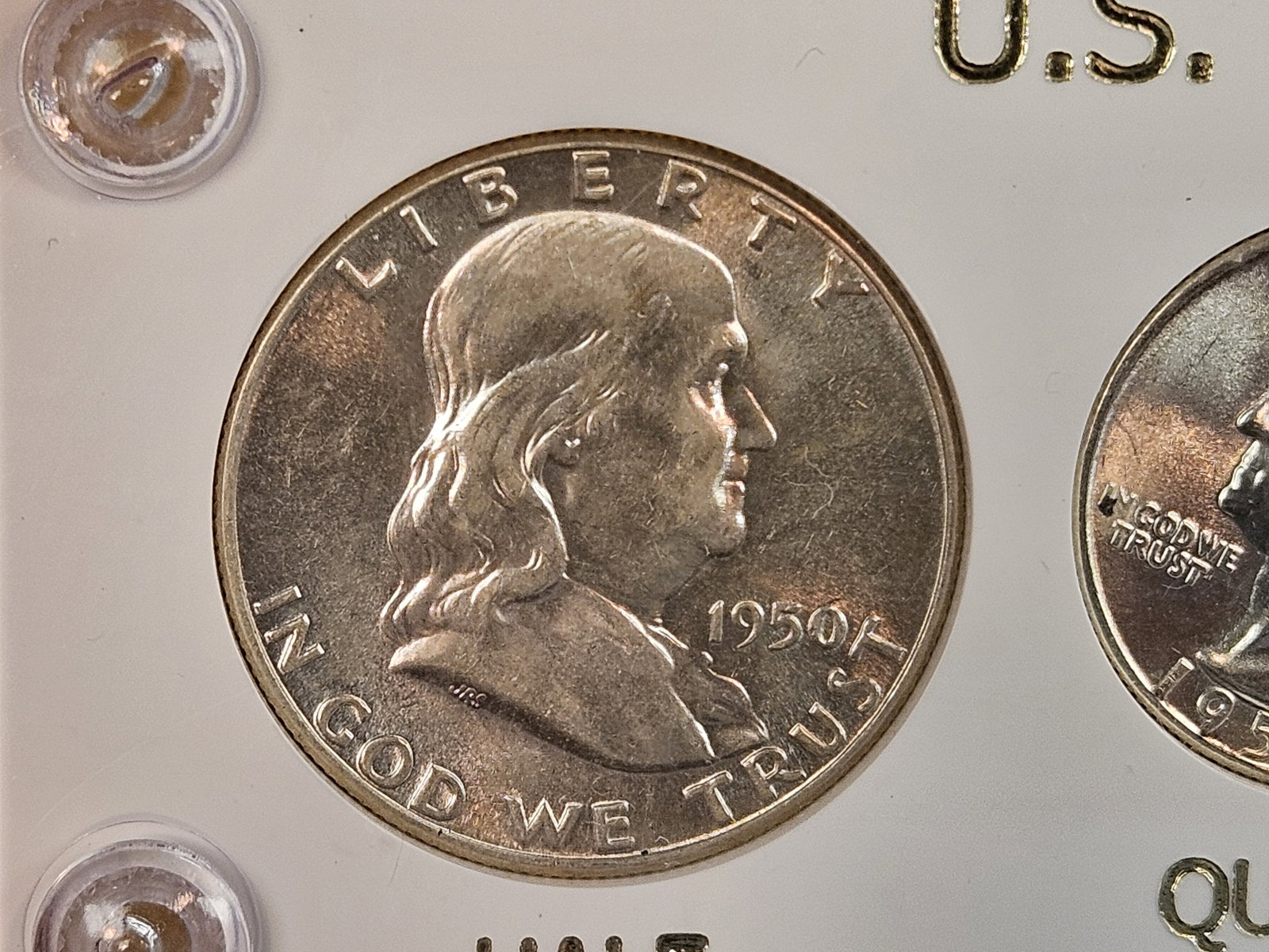 ** GEM ** 1950 US SILVER Coin Year Set - 3