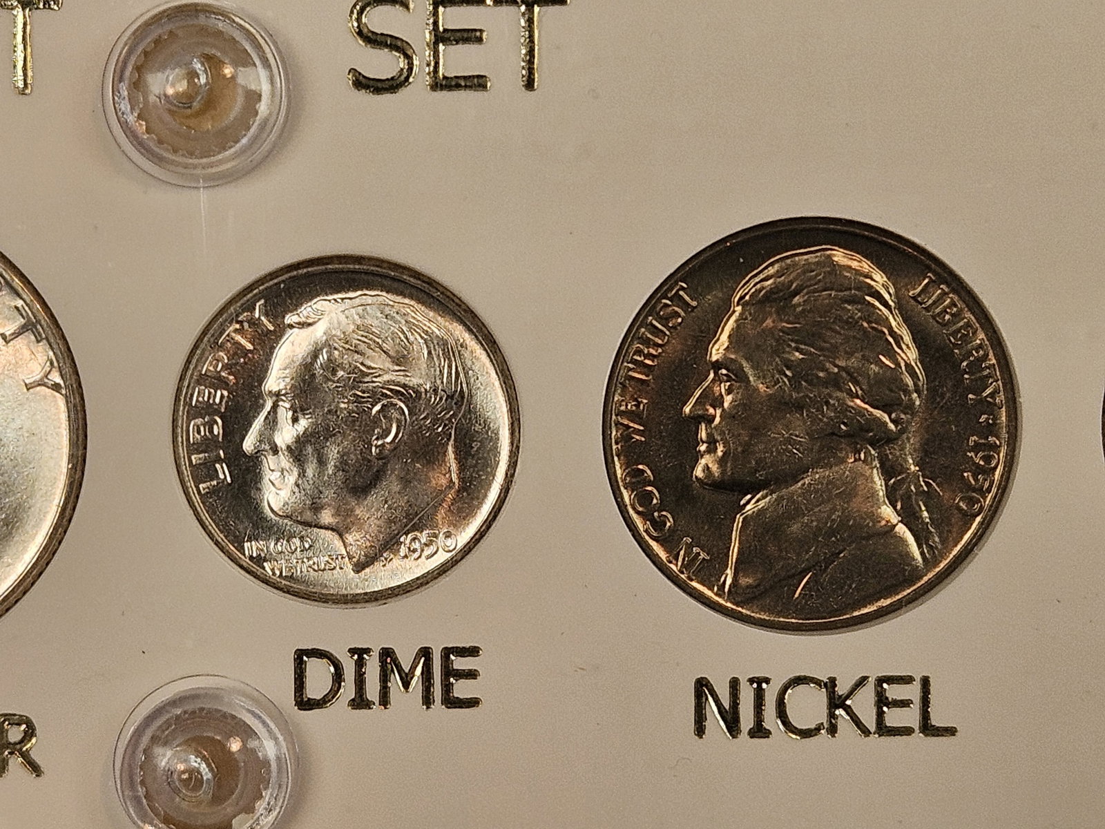 ** GEM ** 1950 US SILVER Coin Year Set - 7