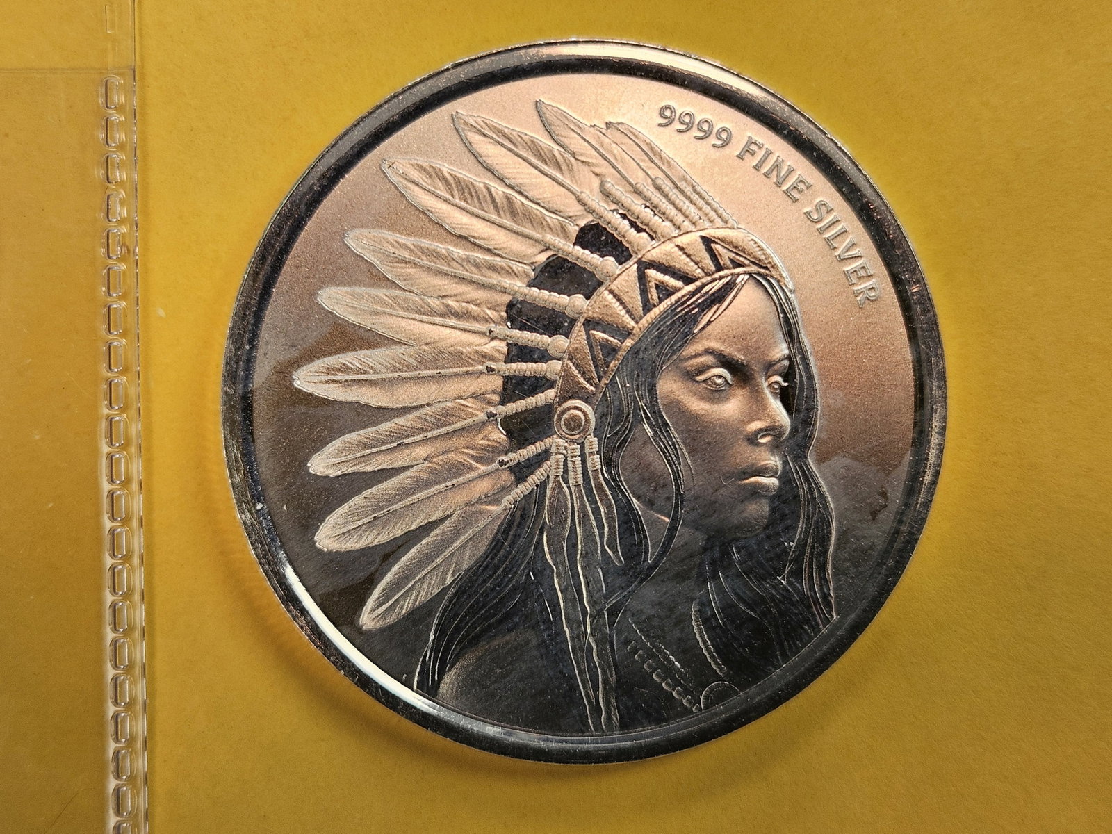 One Troy ounce .999 fine silver art round (1 of 3)