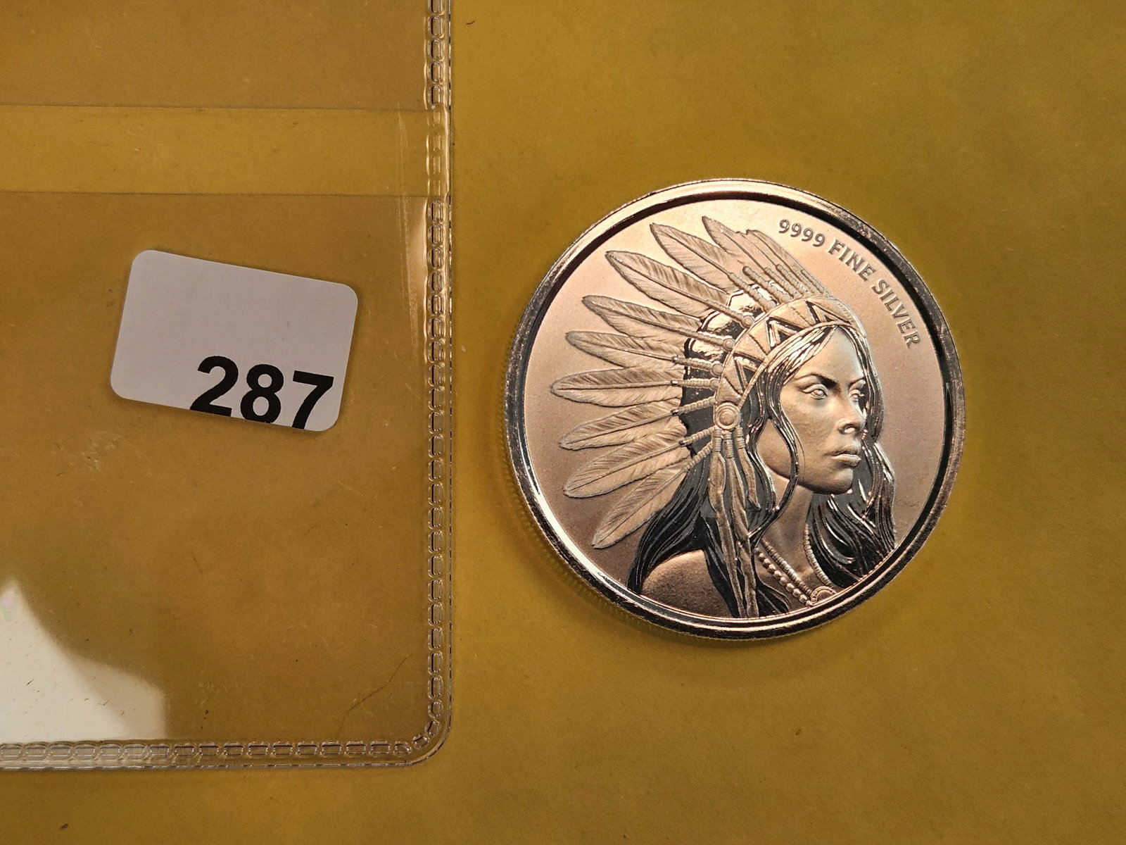 One Troy ounce .999 fine silver art round - 2