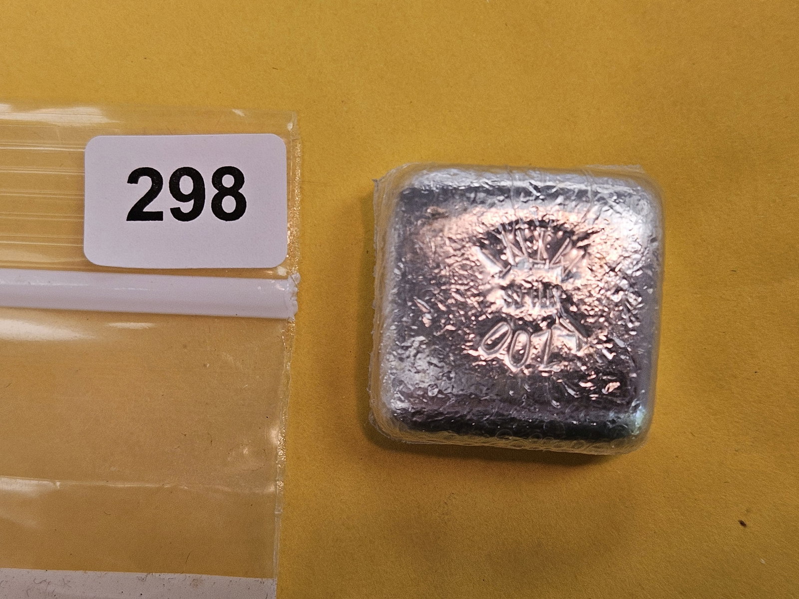 TWO Troy ounce .999 fine silver square (1 of 3)