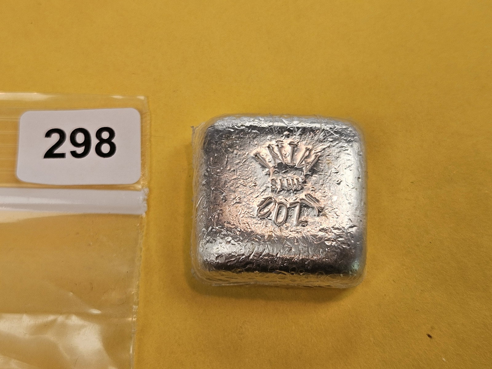 TWO Troy ounce .999 fine silver square - 2