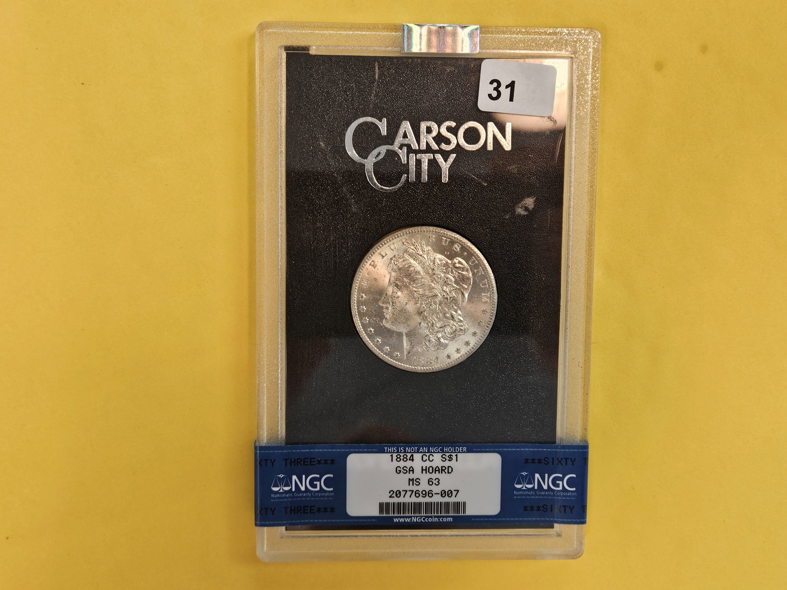 ** KEY DATE ** NGC GSA 1884-CC Morgan Dollar in Mint State 63 - 2
