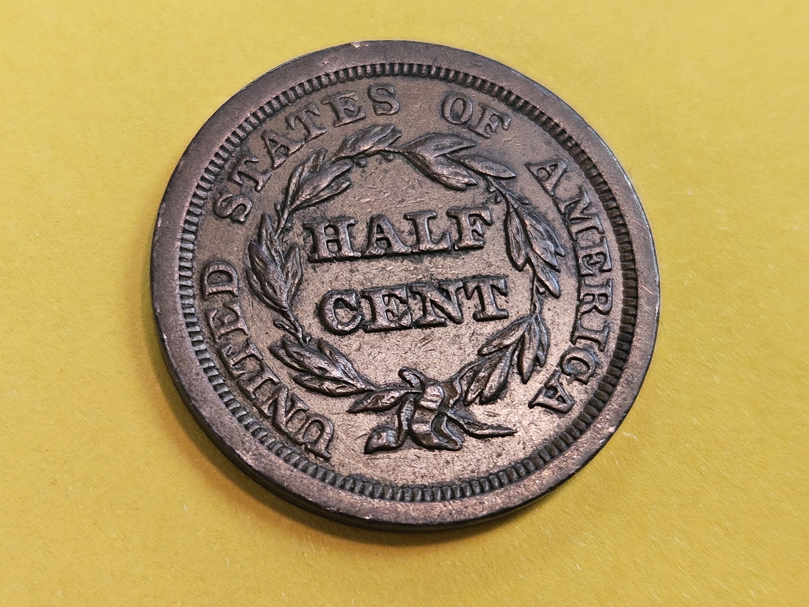 1851 Braided Hair Half Cent in About Uncirculated - 58 - 7