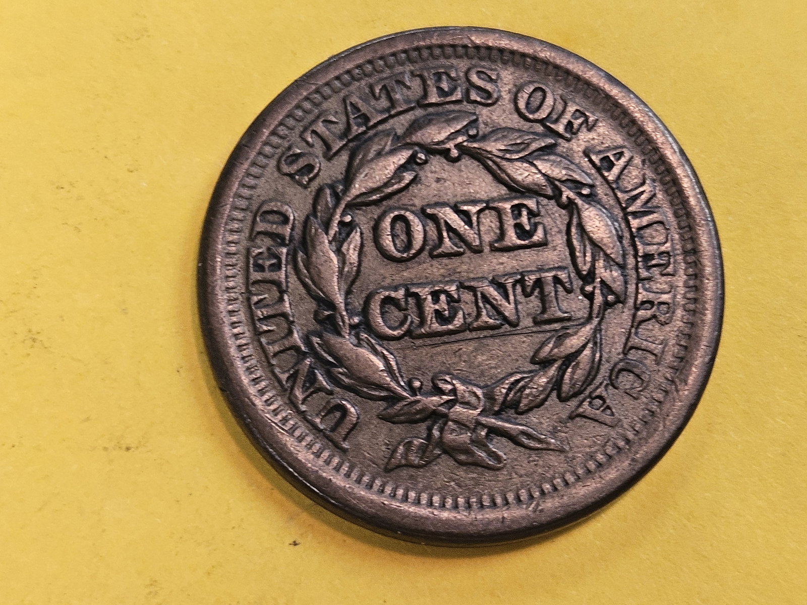 1851 Braided Hair Large Cent in Extra Fine plus - 4