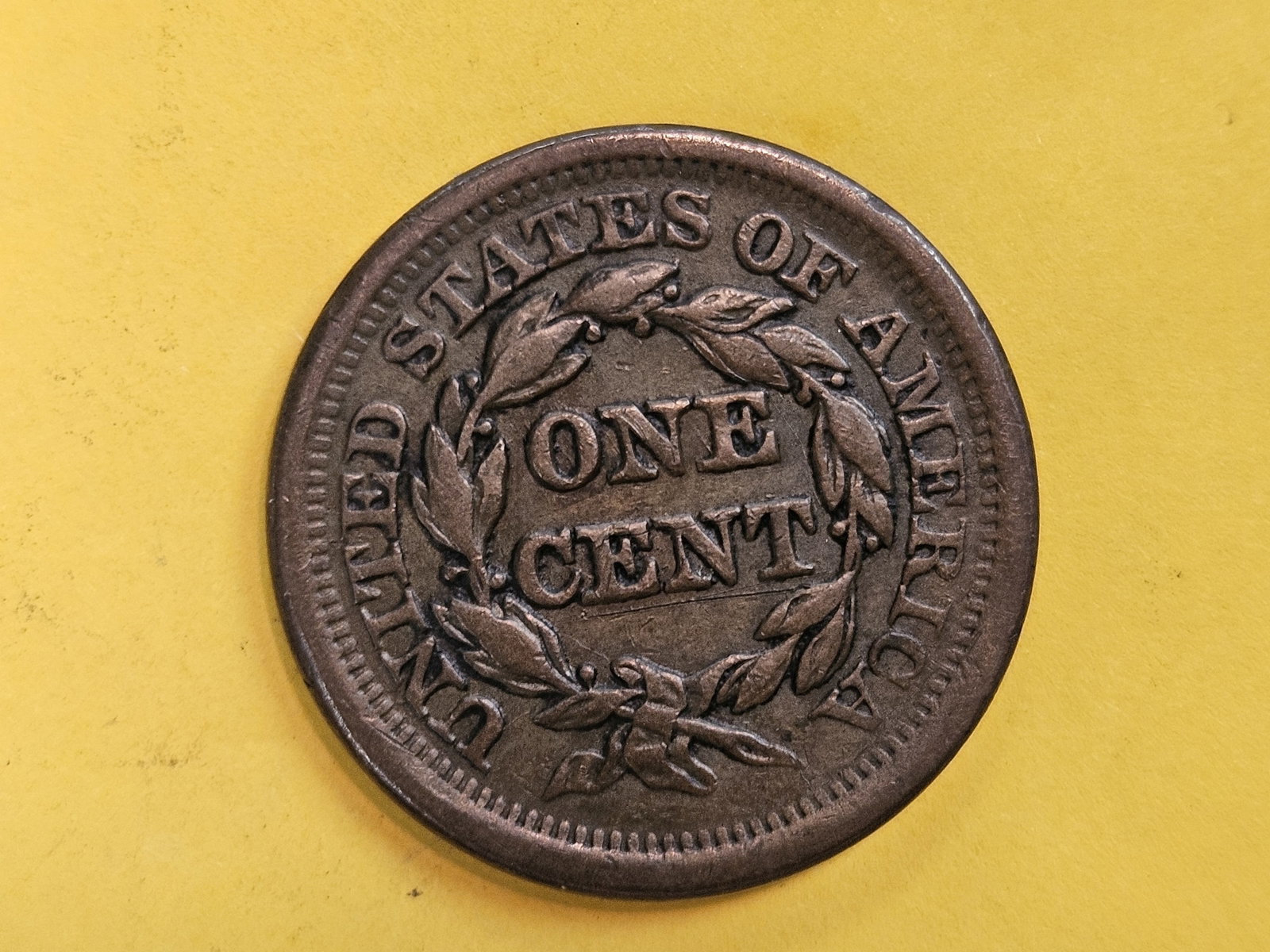 1851 Braided Hair Large Cent in Extra Fine plus - 5