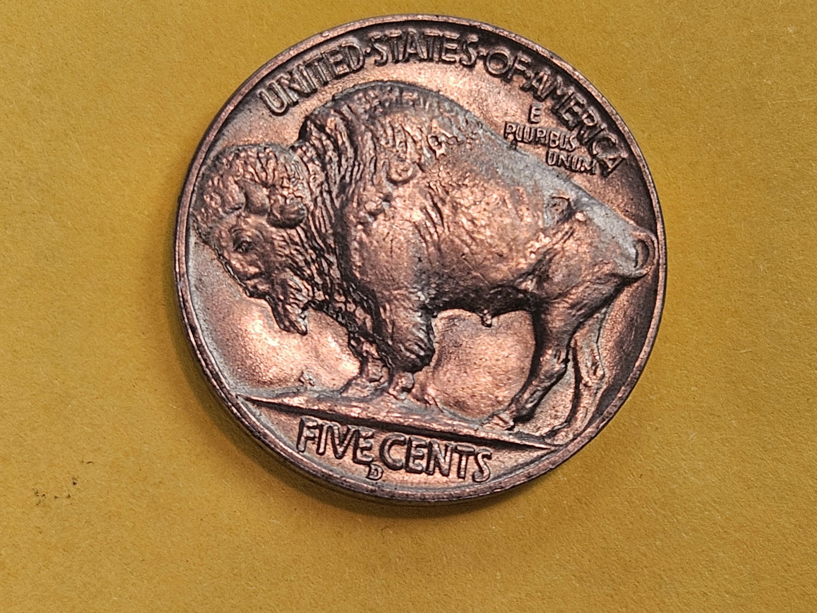 GEM Brilliant Uncirculated 1938-D Buffalo Nickel - 7